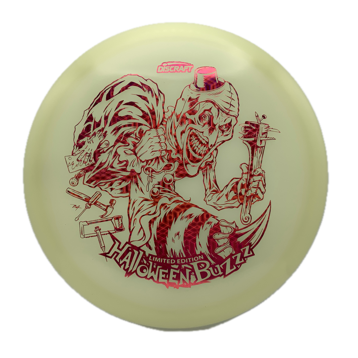 Discraft Buzzz - Mega Glo - 2025 Limited Edition Halloween Mega Glo #28 - 175-176 - Astro Discs TX - Houston Disc Golf