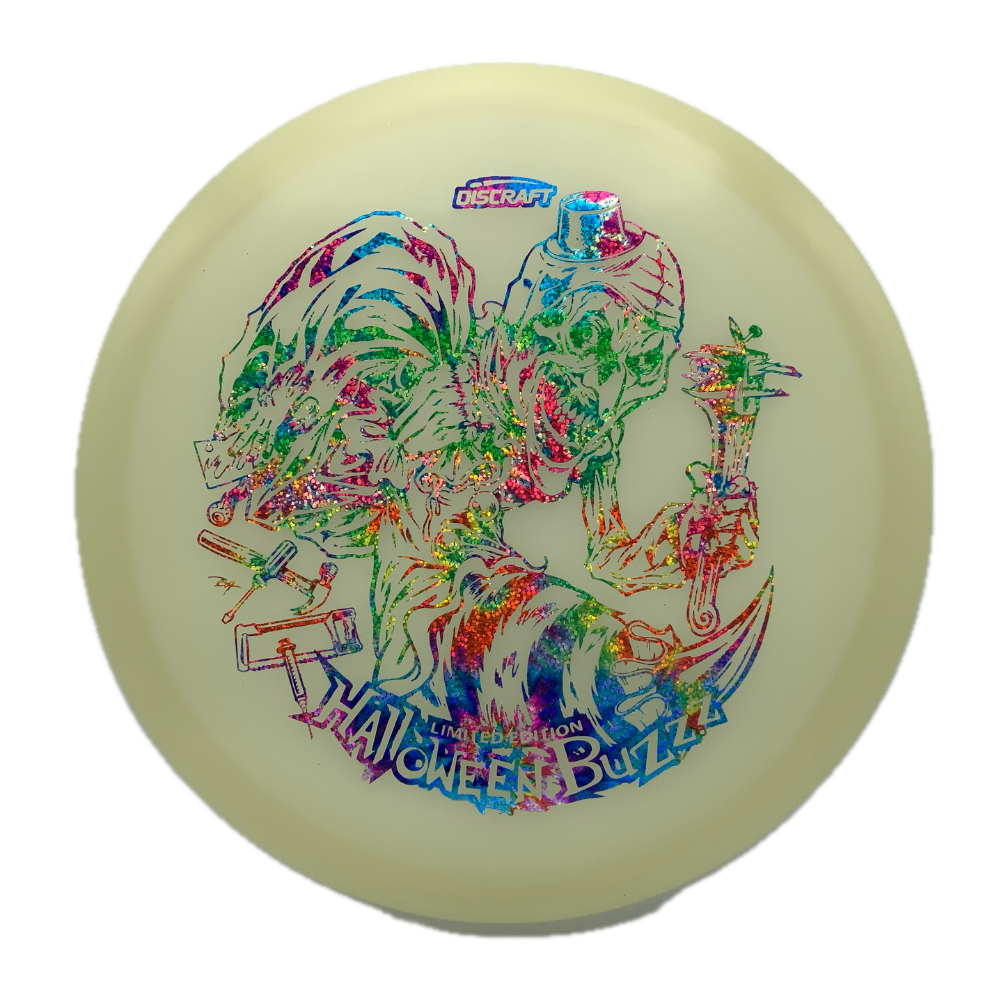 Discraft Buzzz - Mega Glo - 2025 Limited Edition Halloween Mega Glo #31 - 177+ - Astro Discs TX - Houston Disc Golf
