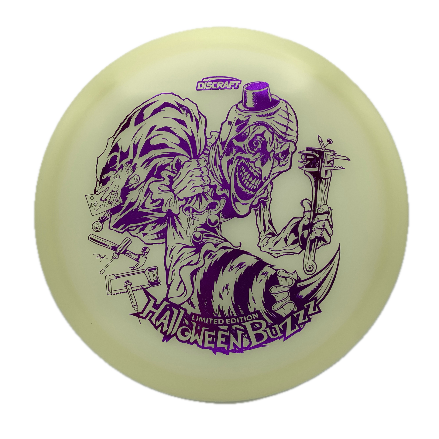 Discraft Buzzz - Mega Glo - 2025 Limited Edition Halloween Mega Glo #34 - 177+ - Astro Discs TX - Houston Disc Golf