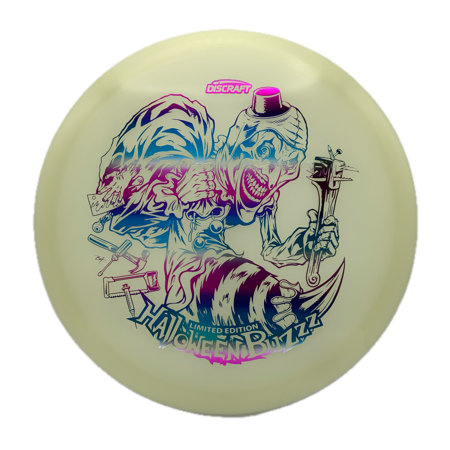 Discraft Buzzz - Mega Glo - 2025 Limited Edition Halloween Mega Glo #37 - 177+ - Astro Discs TX - Houston Disc Golf