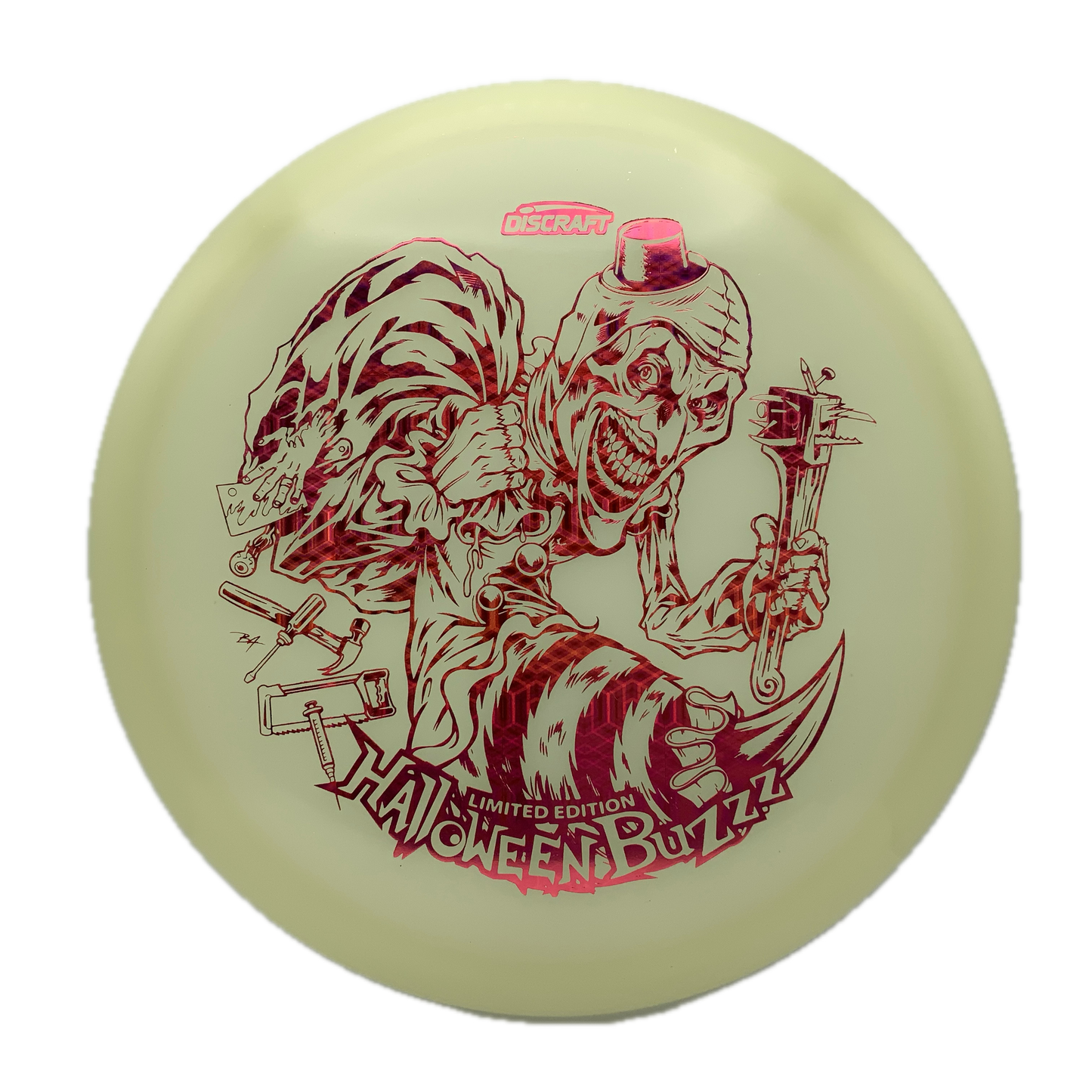 Discraft Buzzz - Mega Glo - 2025 Limited Edition Halloween Mega Glo #39 - 177+ - Astro Discs TX - Houston Disc Golf