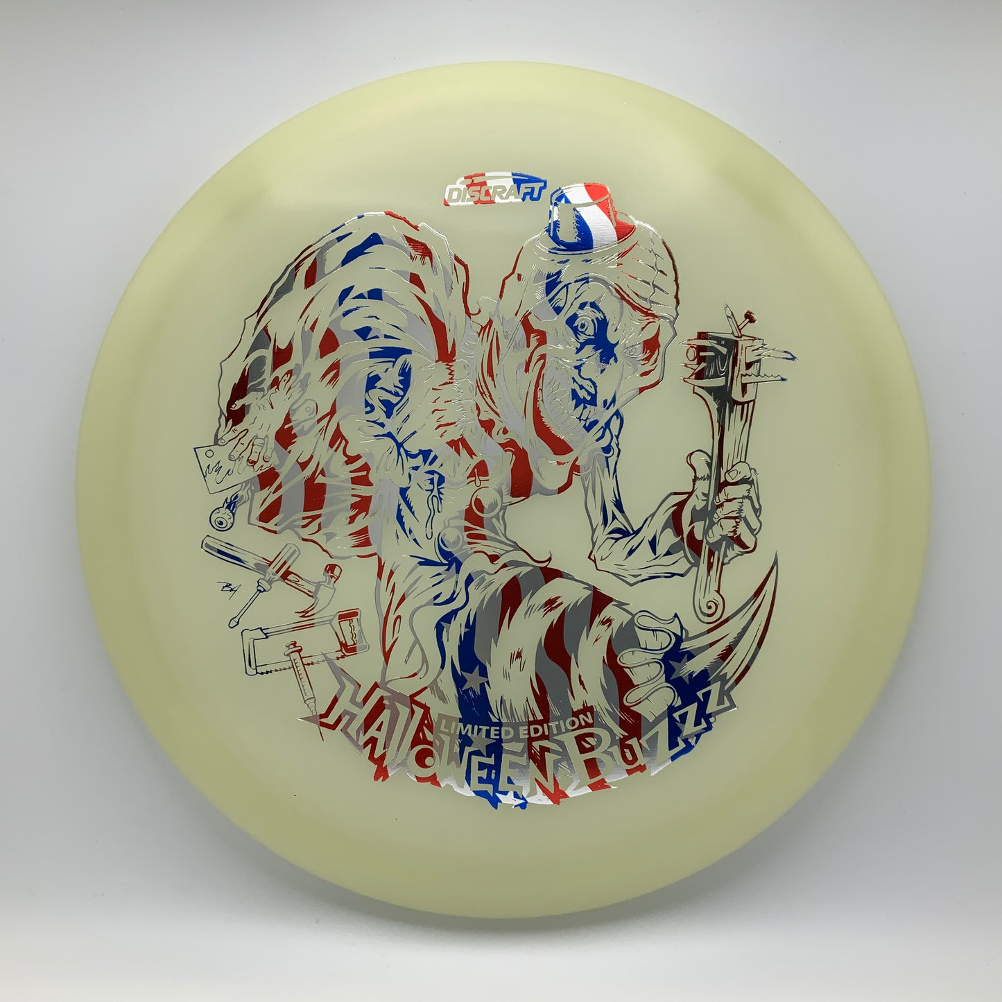 Discraft Buzzz - Mega Glo - 2025 Limited Edition Halloween Mega Glo #40 - 177+ - Astro Discs TX - Houston Disc Golf