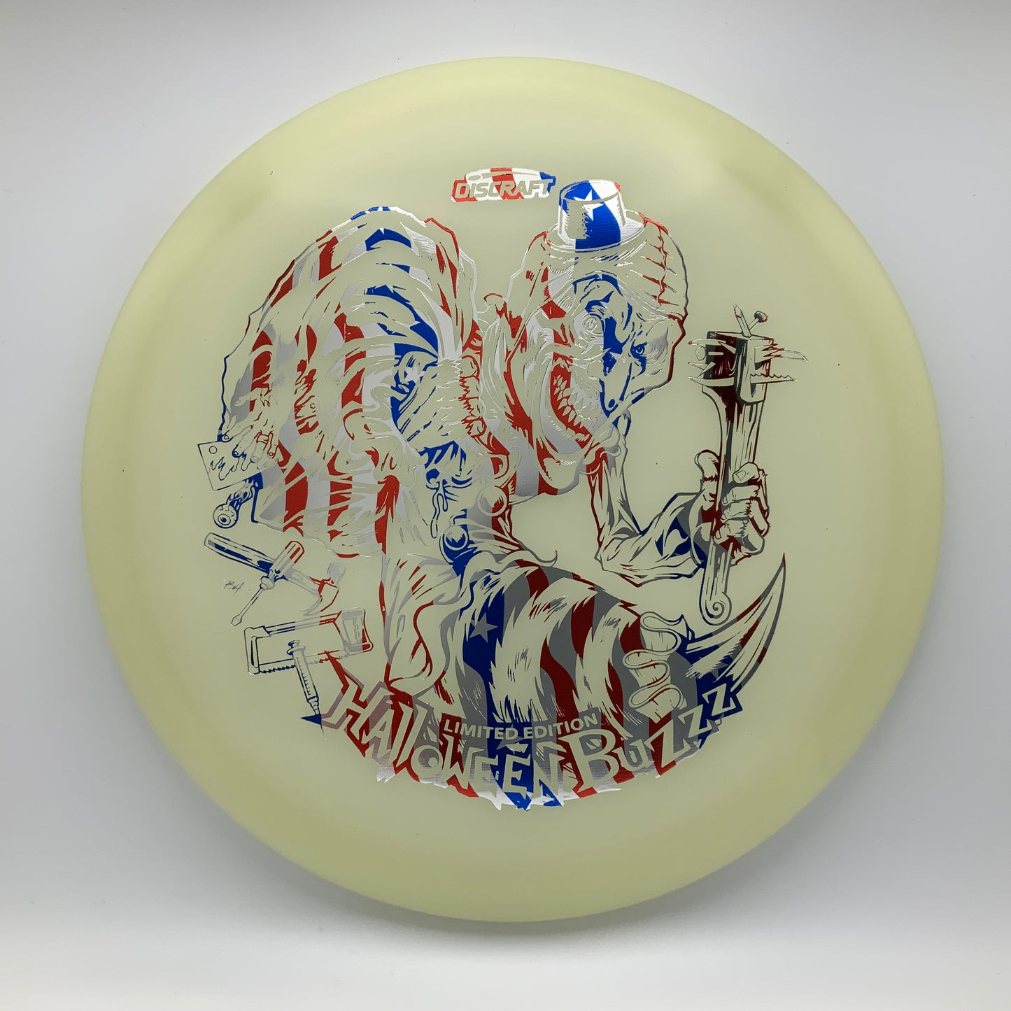 Discraft Buzzz - Mega Glo - 2025 Limited Edition Halloween Mega Glo #42 - 177+ - Astro Discs TX - Houston Disc Golf