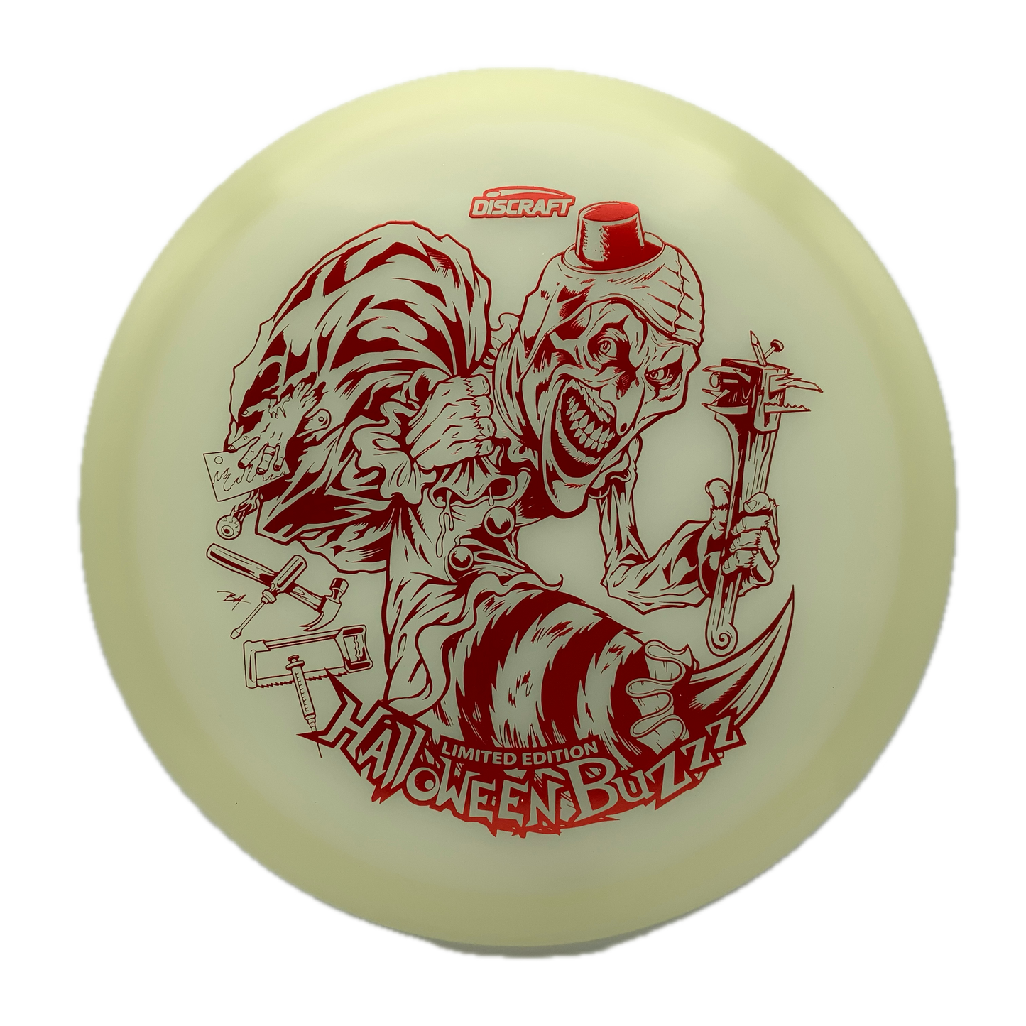 Discraft Buzzz - Mega Glo - 2025 Limited Edition Halloween Mega Glo #43 - 177+ - Astro Discs TX - Houston Disc Golf