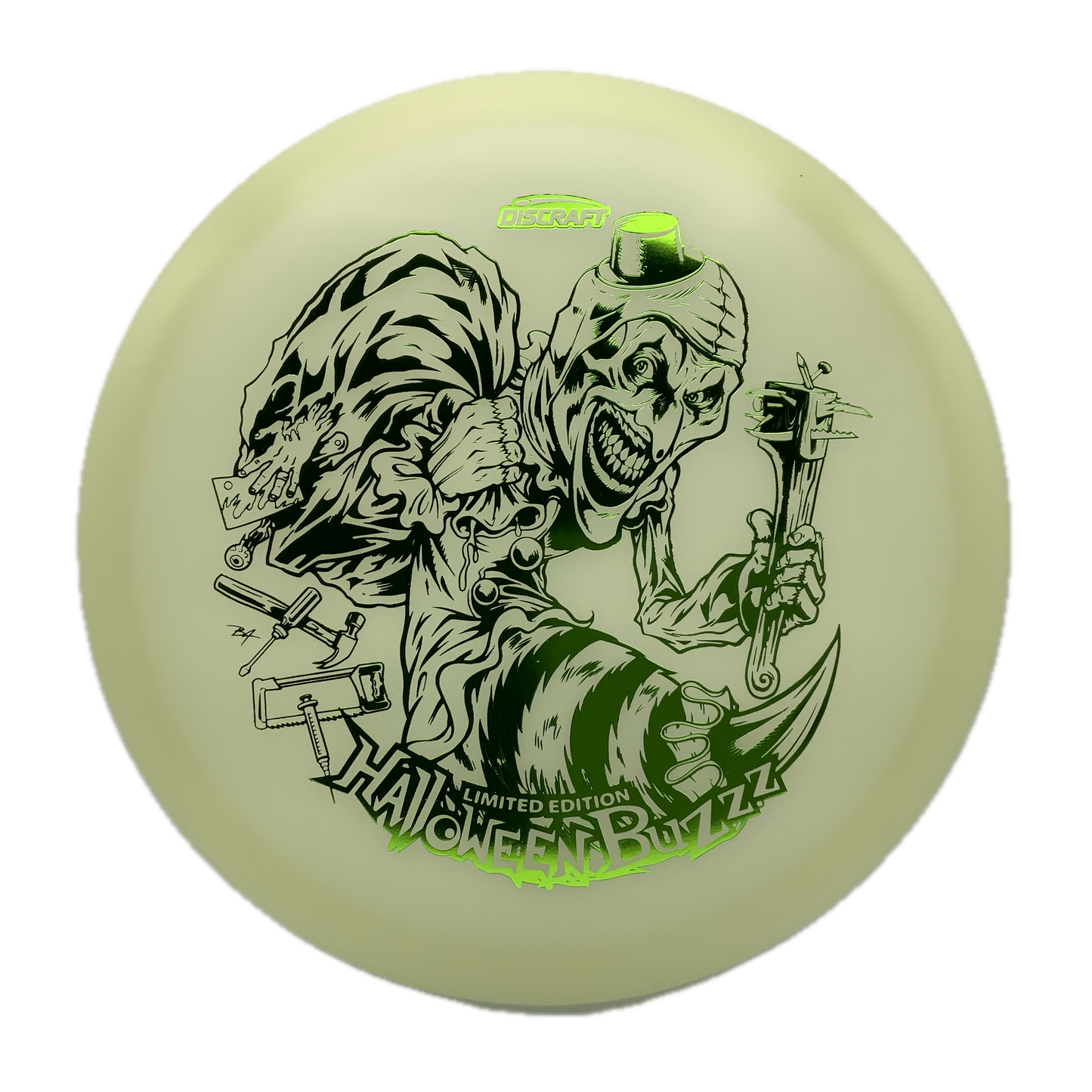 Discraft Buzzz - Mega Glo - 2025 Limited Edition Halloween Mega Glo #50 - 177+ - Astro Discs TX - Houston Disc Golf
