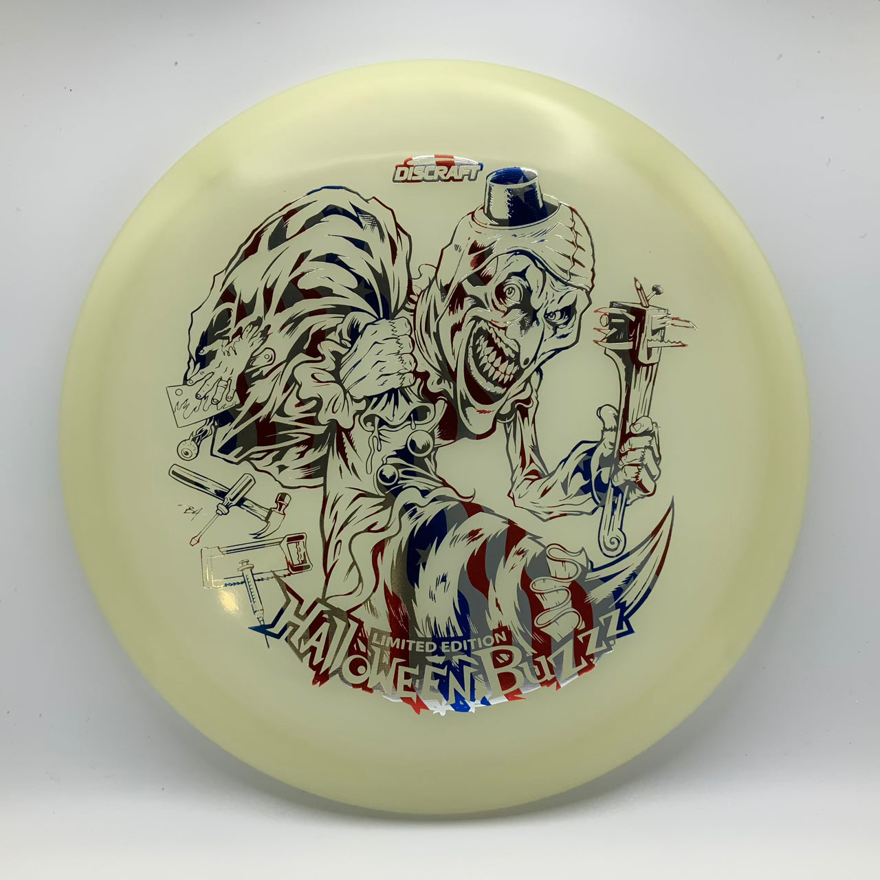 Discraft Buzzz - Mega Glo - 2025 Limited Edition Halloween Mega Glo #52 - 177+ - Astro Discs TX - Houston Disc Golf
