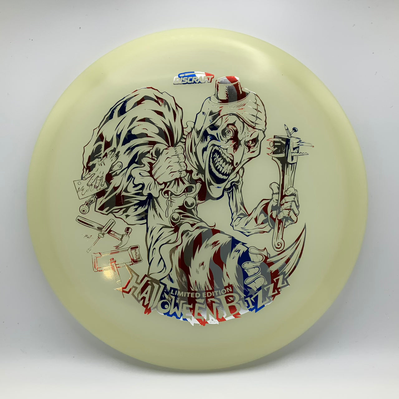 Discraft Buzzz - Mega Glo - 2025 Limited Edition Halloween Mega Glo #53 - 177+ - Astro Discs TX - Houston Disc Golf