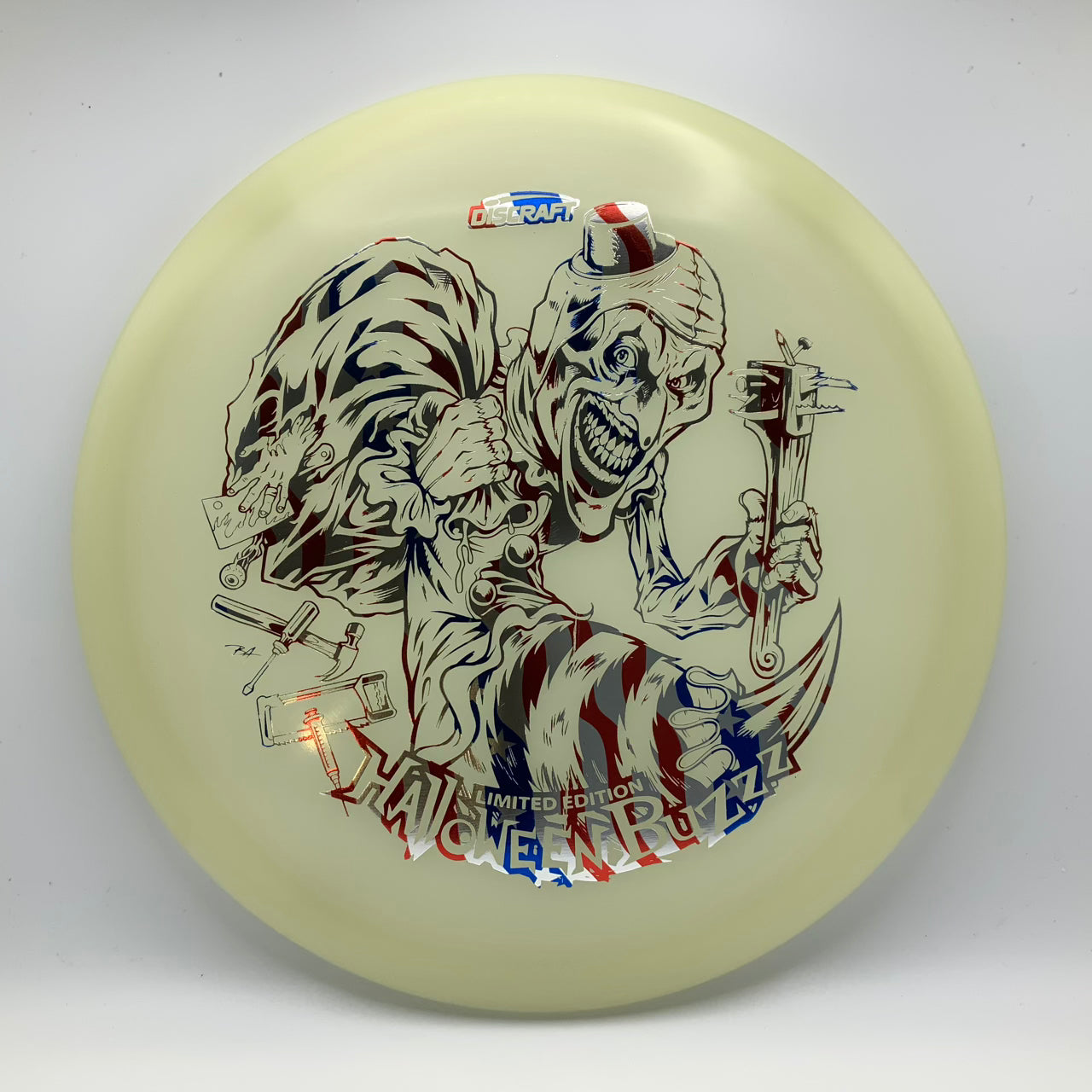 Discraft Buzzz - Mega Glo - 2025 Limited Edition Halloween Mega Glo #55 - 177+ - Astro Discs TX - Houston Disc Golf