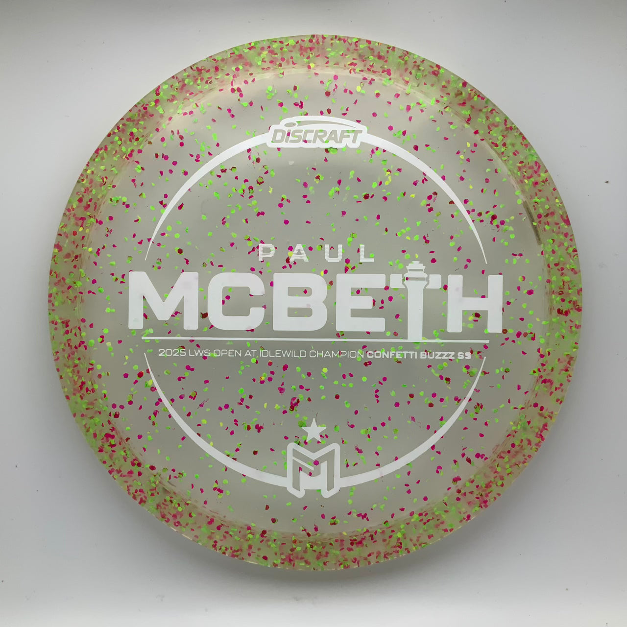 Discraft Buzzz SS - Paul McBeth Victory Edition Z Confetti #42 - 173-174 - Astro Discs TX - Houston Disc Golf