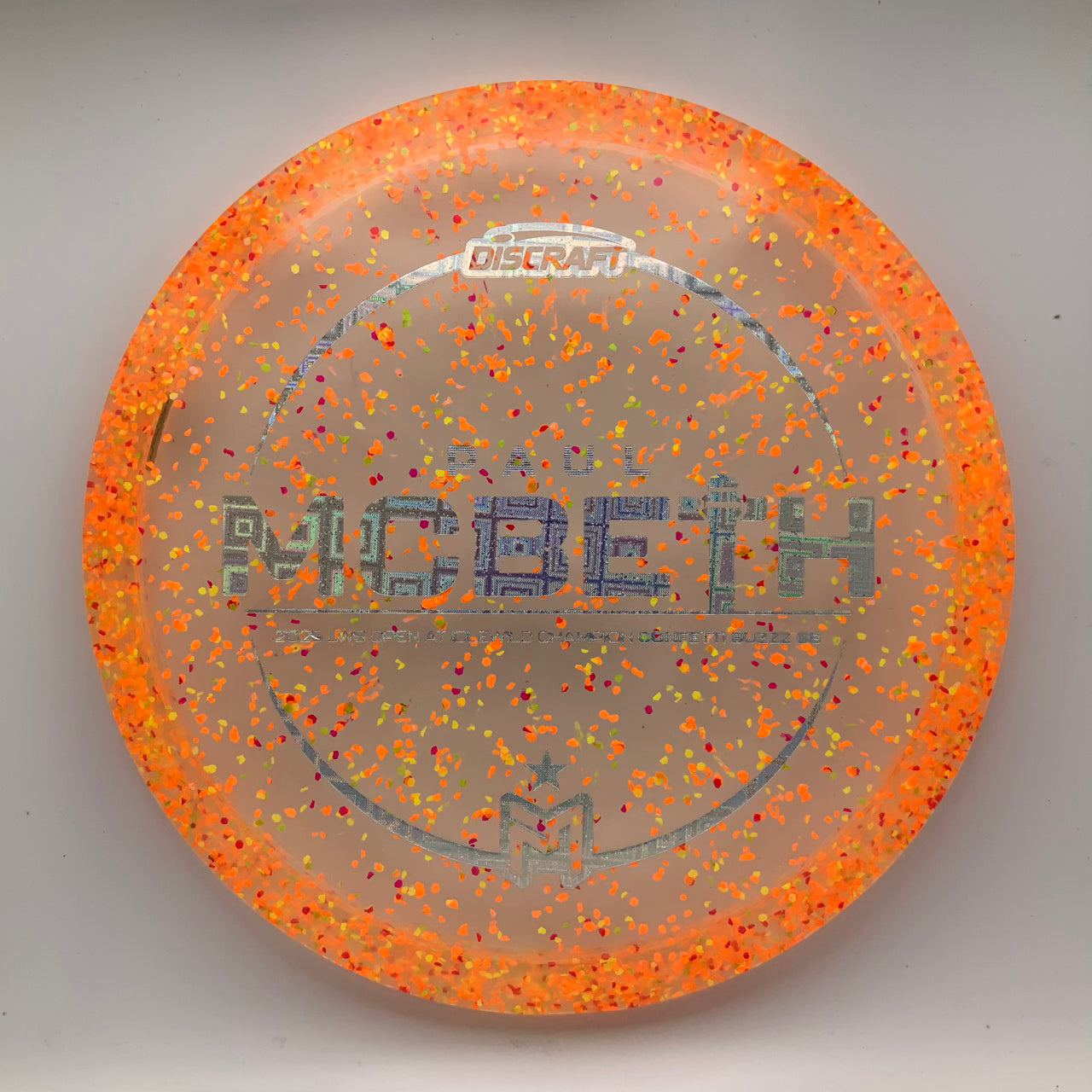 Discraft Buzzz SS - Paul McBeth Victory Edition Z Confetti #43 - 173-174 - Astro Discs TX - Houston Disc Golf