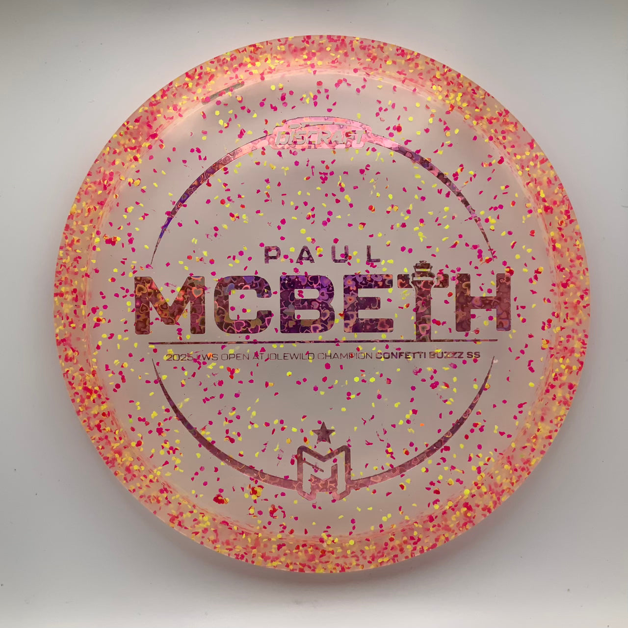 Discraft Buzzz SS - Paul McBeth Victory Edition Z Confetti #52 - 173-174 - Astro Discs TX - Houston Disc Golf