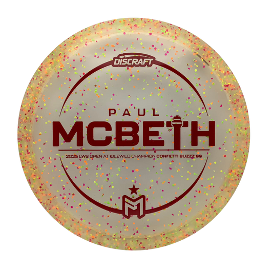 Discraft Buzzz SS - Paul McBeth Victory Edition Z Confetti #55 - 173-174 - Astro Discs TX - Houston Disc Golf