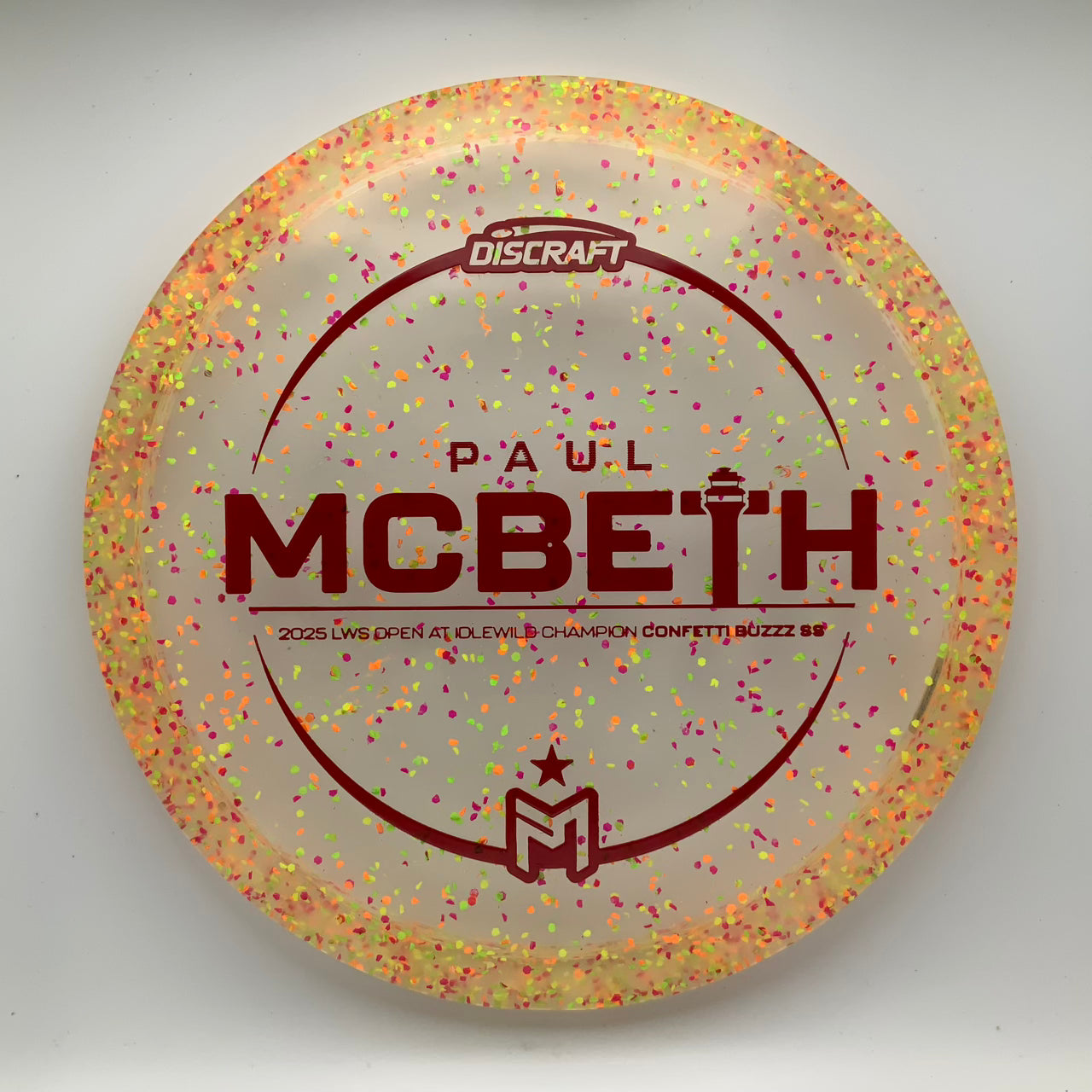 Discraft Buzzz SS - Paul McBeth Victory Edition Z Confetti #57 - 175-176 - Astro Discs TX - Houston Disc Golf
