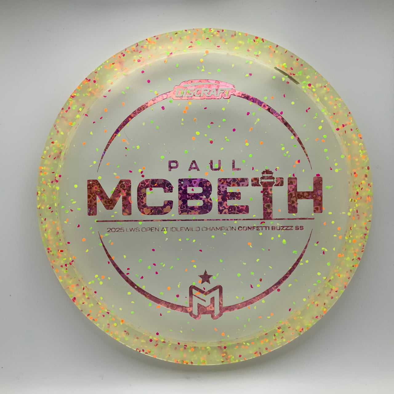 Discraft Buzzz SS - Paul McBeth Victory Edition Z Confetti #27 - 173-174 - Astro Discs TX - Houston Disc Golf