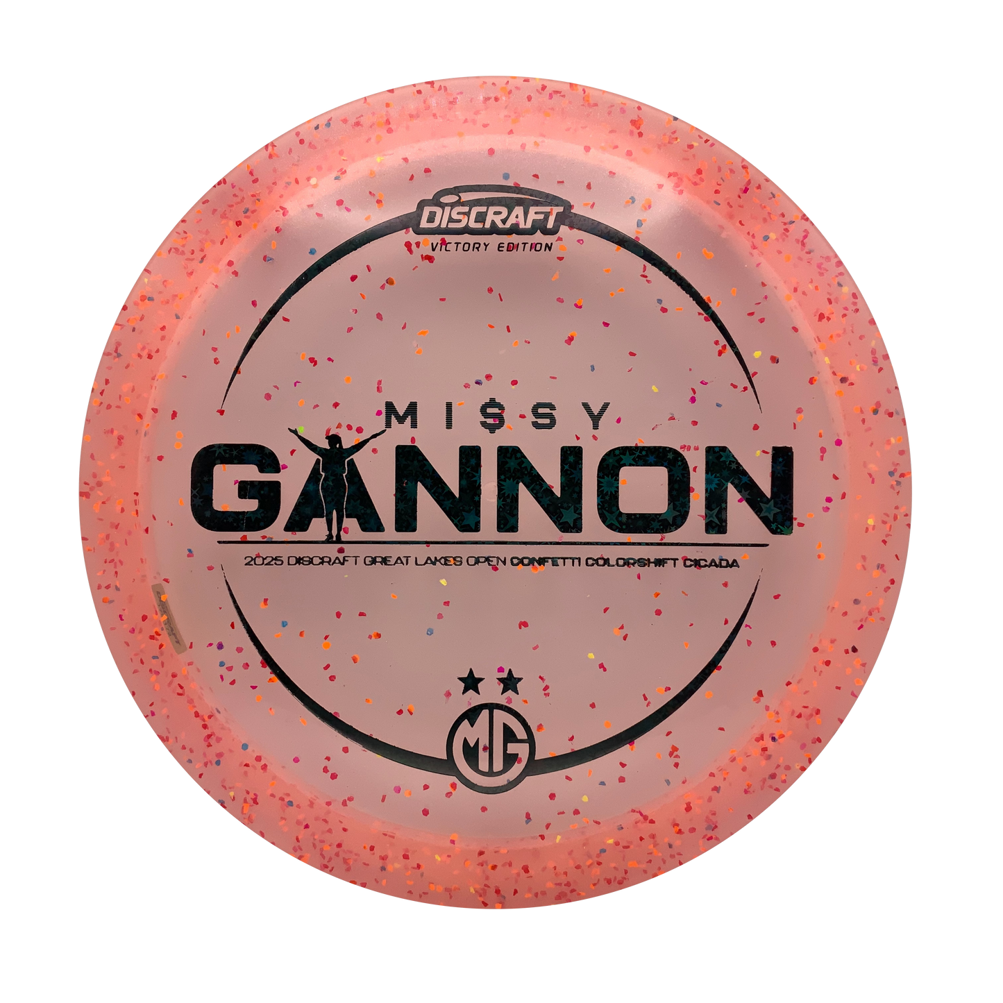 Discraft Cicada - Missy Gannon Victory Edition Confetti Colorshift #70 - 170-172 - Astro Discs TX - Houston Disc Golf