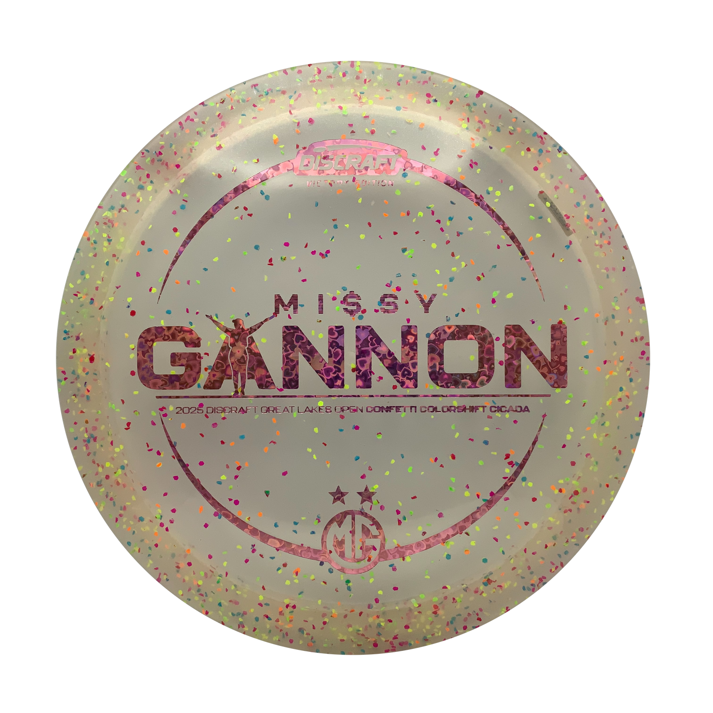 Discraft Cicada - Missy Gannon Victory Edition Confetti Colorshift #93 - 170-172 - Astro Discs TX - Houston Disc Golf