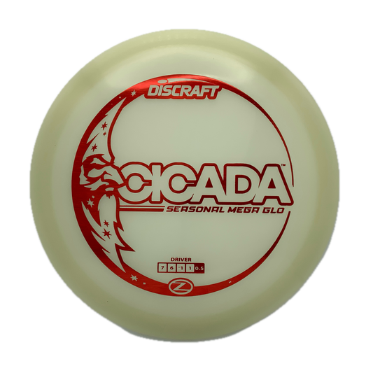 Discraft Cicada - Mega Glo Z Mega Glo Z #1 - 158 - Astro Discs TX - Houston Disc Golf
