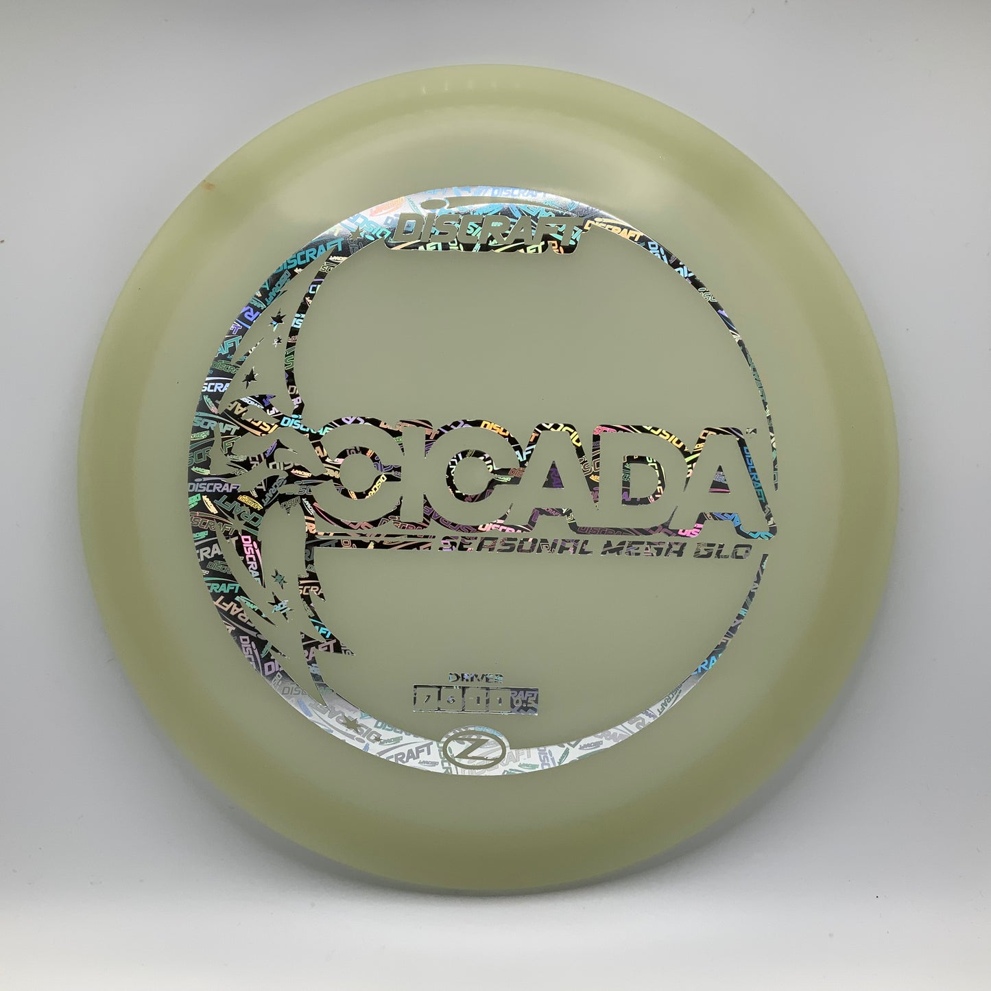 Discraft Cicada - Mega Glo Z Mega Glo Z #3 - 161 - Astro Discs TX - Houston Disc Golf