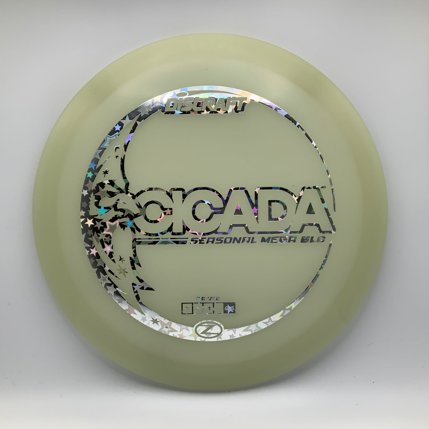 Discraft Cicada - Mega Glo Z Mega Glo Z #8 - 167-169 - Astro Discs TX - Houston Disc Golf