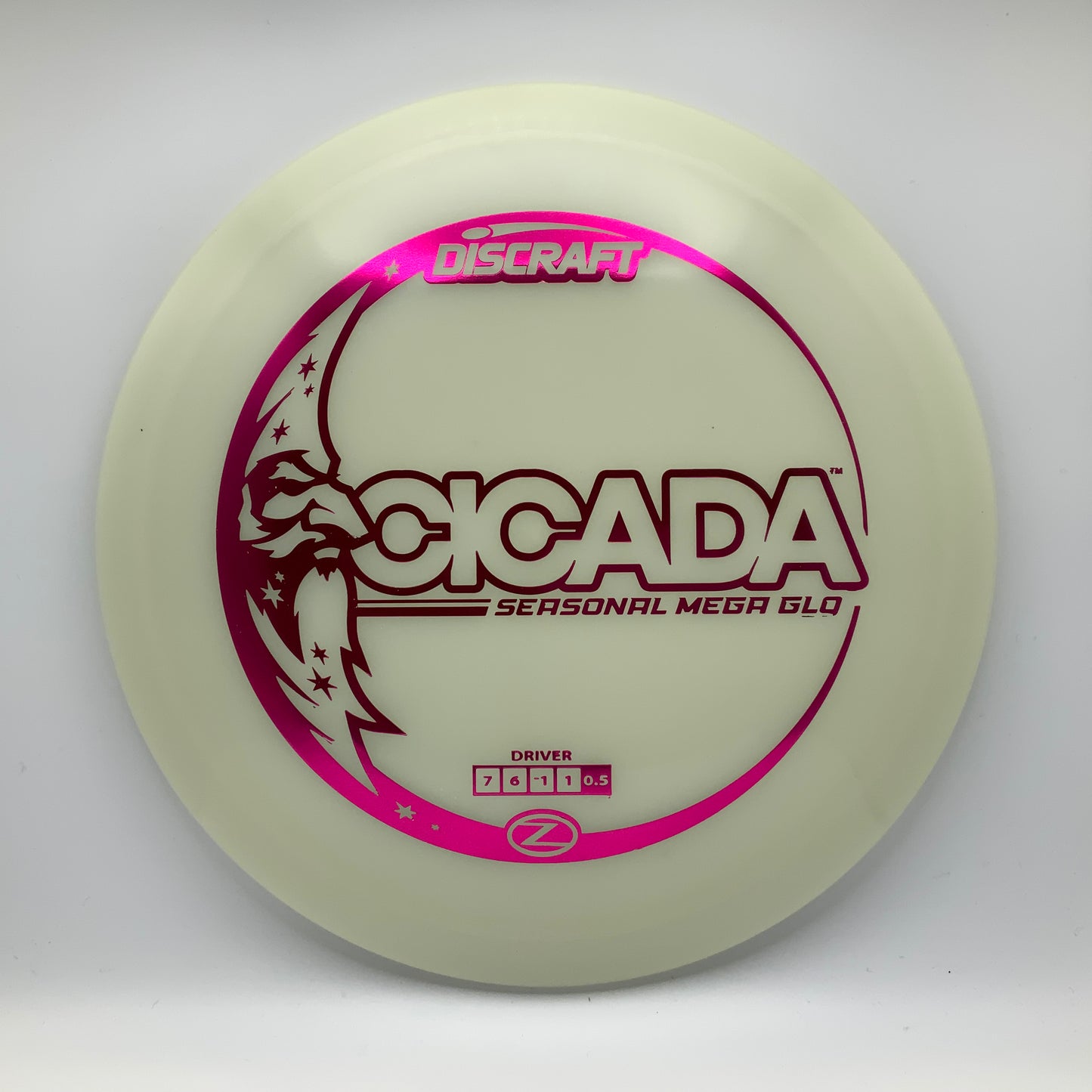 Discraft Cicada - Mega Glo Z Mega Glo Z #10 - 167-169 - Astro Discs TX - Houston Disc Golf