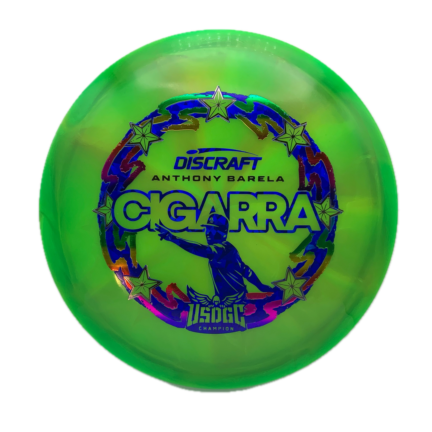 Discraft Cigarra - 2025 USDGC Anthony Barela Z Swirl #102 - 170 - Astro Discs TX - Houston Disc Golf