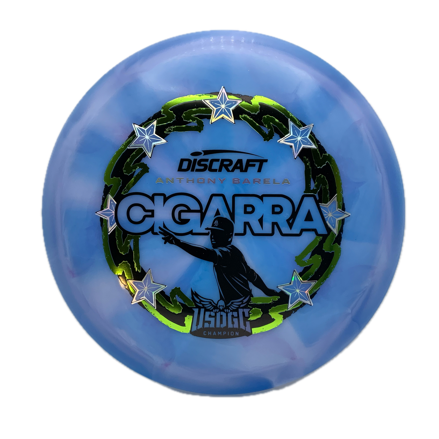 Discraft Cigarra - 2025 USDGC Anthony Barela Z Swirl #103 - 170 - Astro Discs TX - Houston Disc Golf
