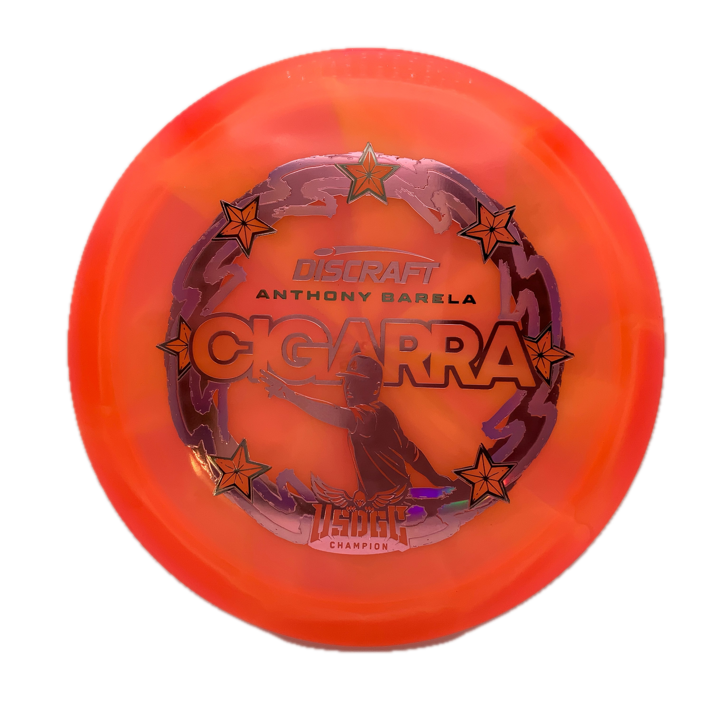 Discraft Cigarra - 2025 USDGC Anthony Barela Z Swirl #106 - 170 - Astro Discs TX - Houston Disc Golf