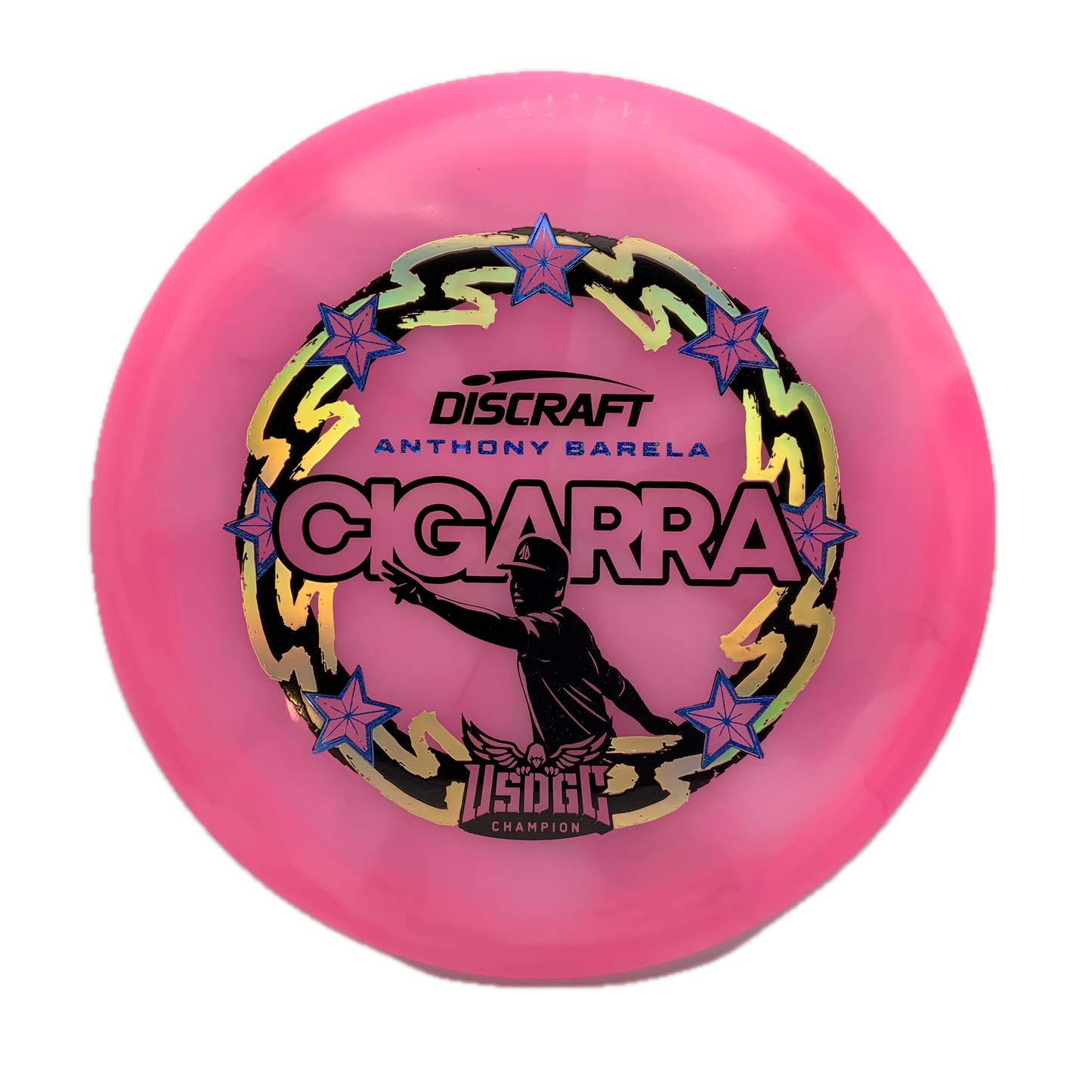 Discraft Cigarra - 2025 USDGC Anthony Barela Z Swirl #107 - 171 - Astro Discs TX - Houston Disc Golf