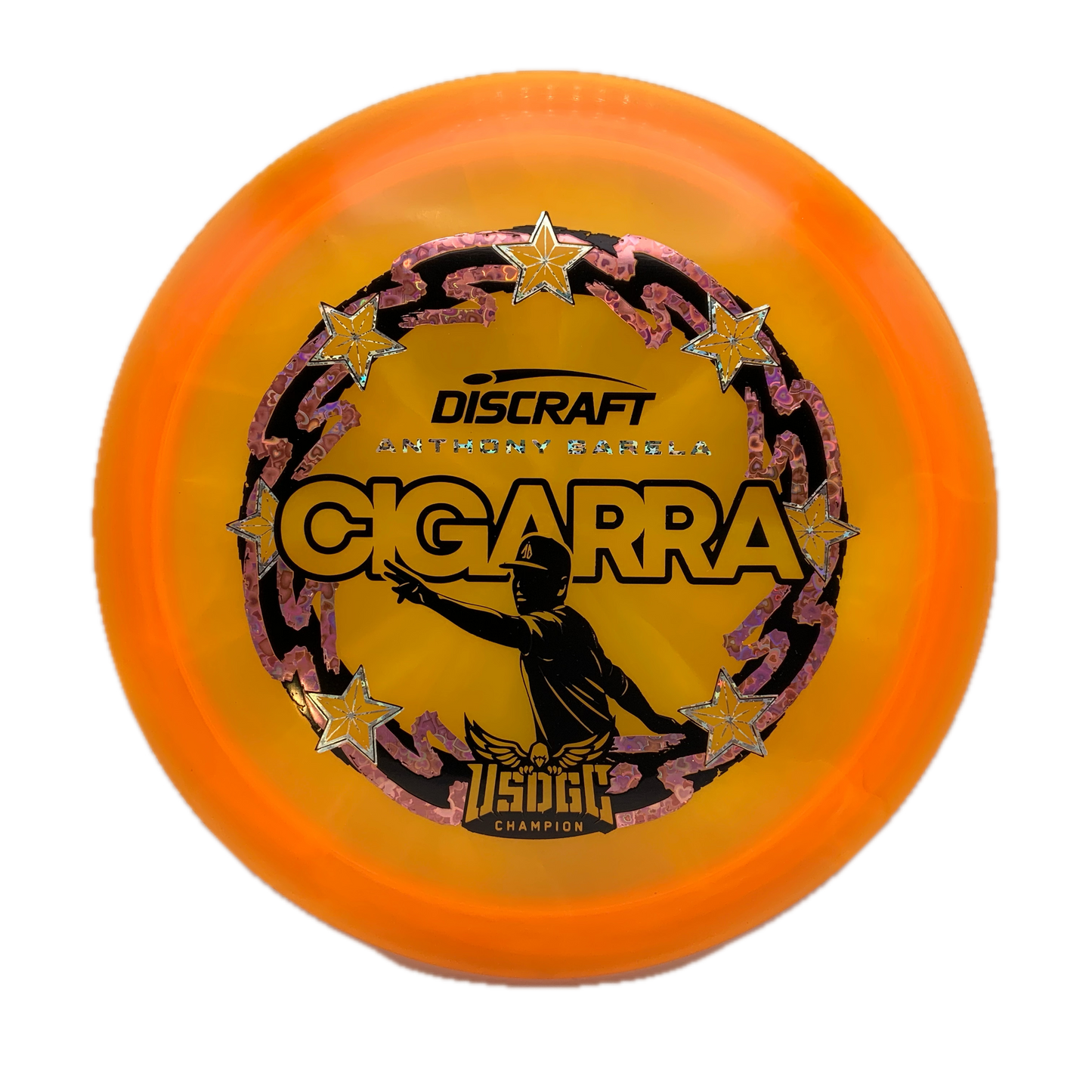 Discraft Cigarra - 2025 USDGC Anthony Barela Z Swirl #108 - 171 - Astro Discs TX - Houston Disc Golf