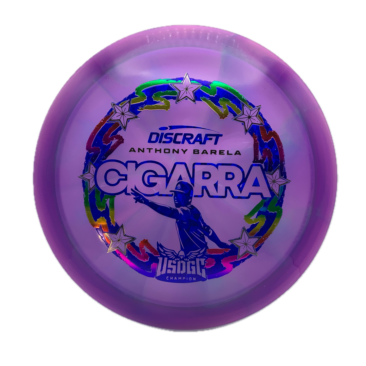 Discraft Cigarra - 2025 USDGC Anthony Barela Z Swirl #109 - 171 - Astro Discs TX - Houston Disc Golf