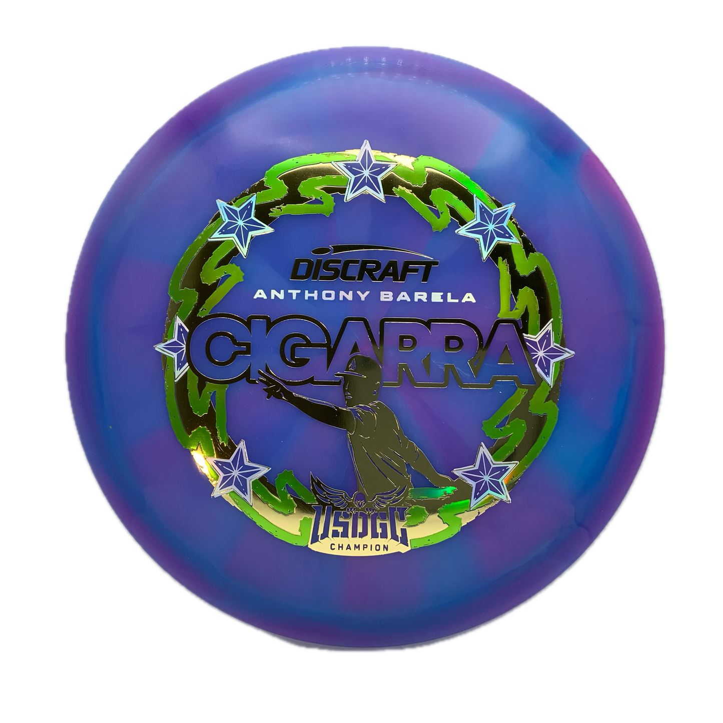 Discraft Cigarra - 2025 USDGC Anthony Barela Z Swirl #111 - 171 - Astro Discs TX - Houston Disc Golf