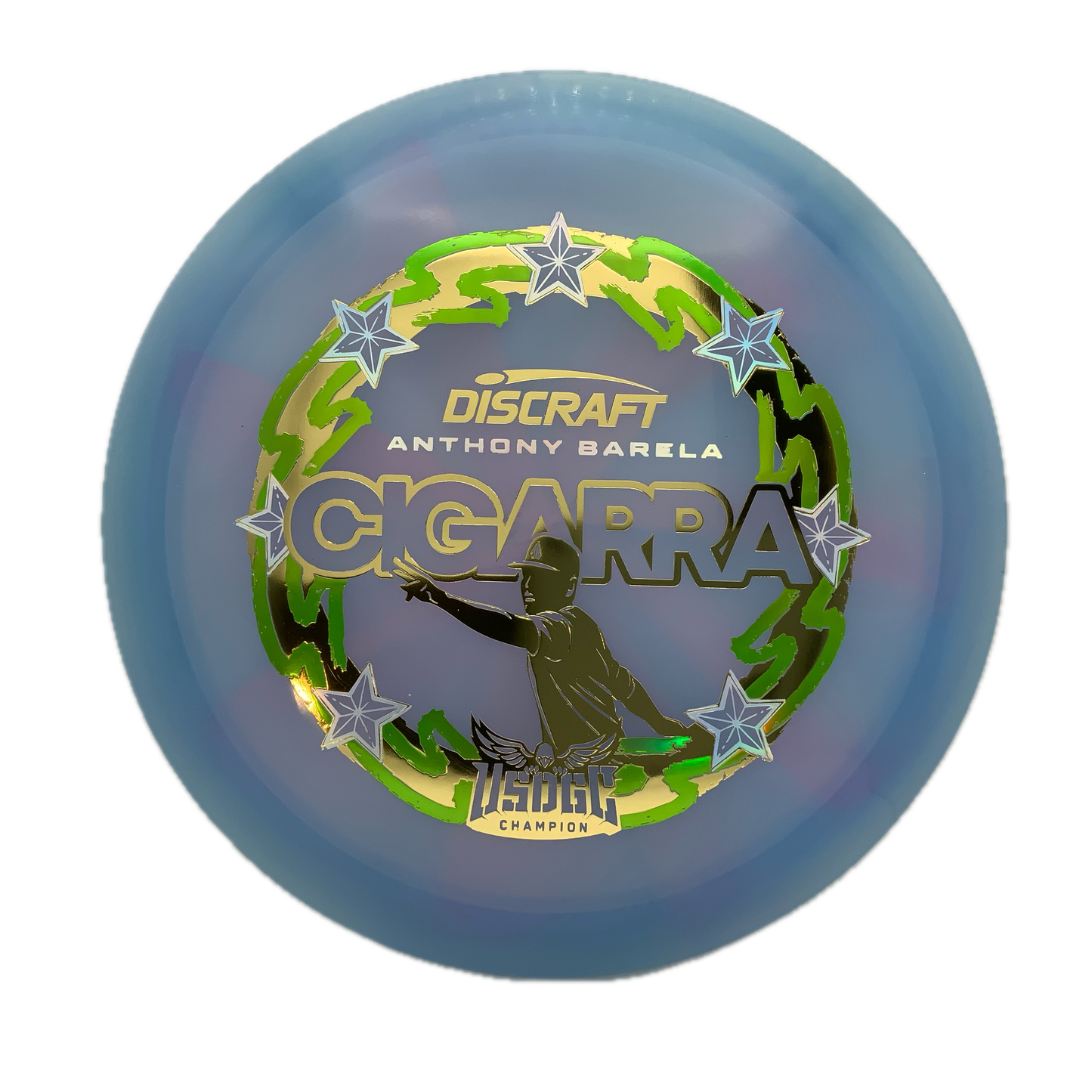 Discraft Cigarra - 2025 USDGC Anthony Barela Z Swirl #114 - 171 - Astro Discs TX - Houston Disc Golf
