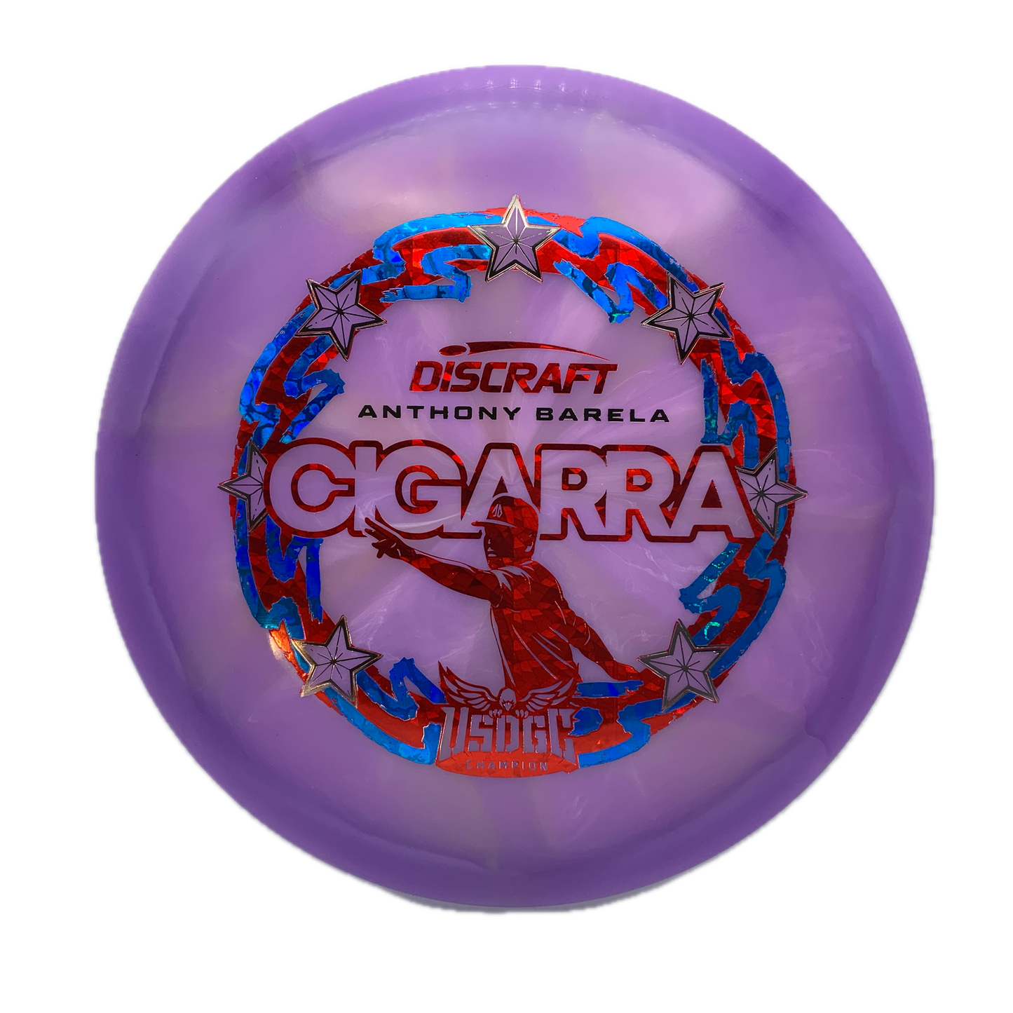 Discraft Cigarra - 2025 USDGC Anthony Barela Z Swirl #115 - 171 - Astro Discs TX - Houston Disc Golf