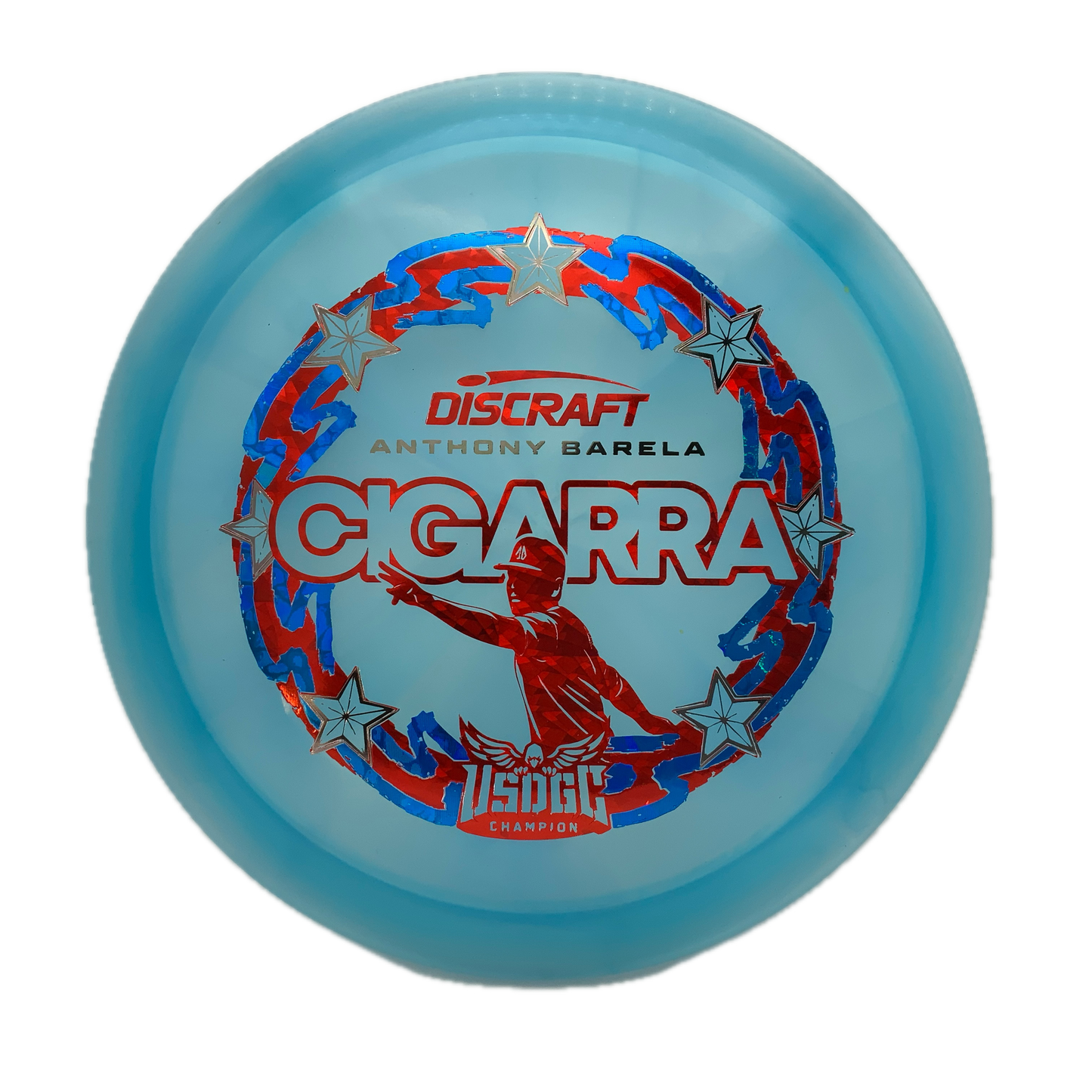 Discraft Cigarra - 2025 USDGC Anthony Barela Z Swirl #116 - 171 - Astro Discs TX - Houston Disc Golf