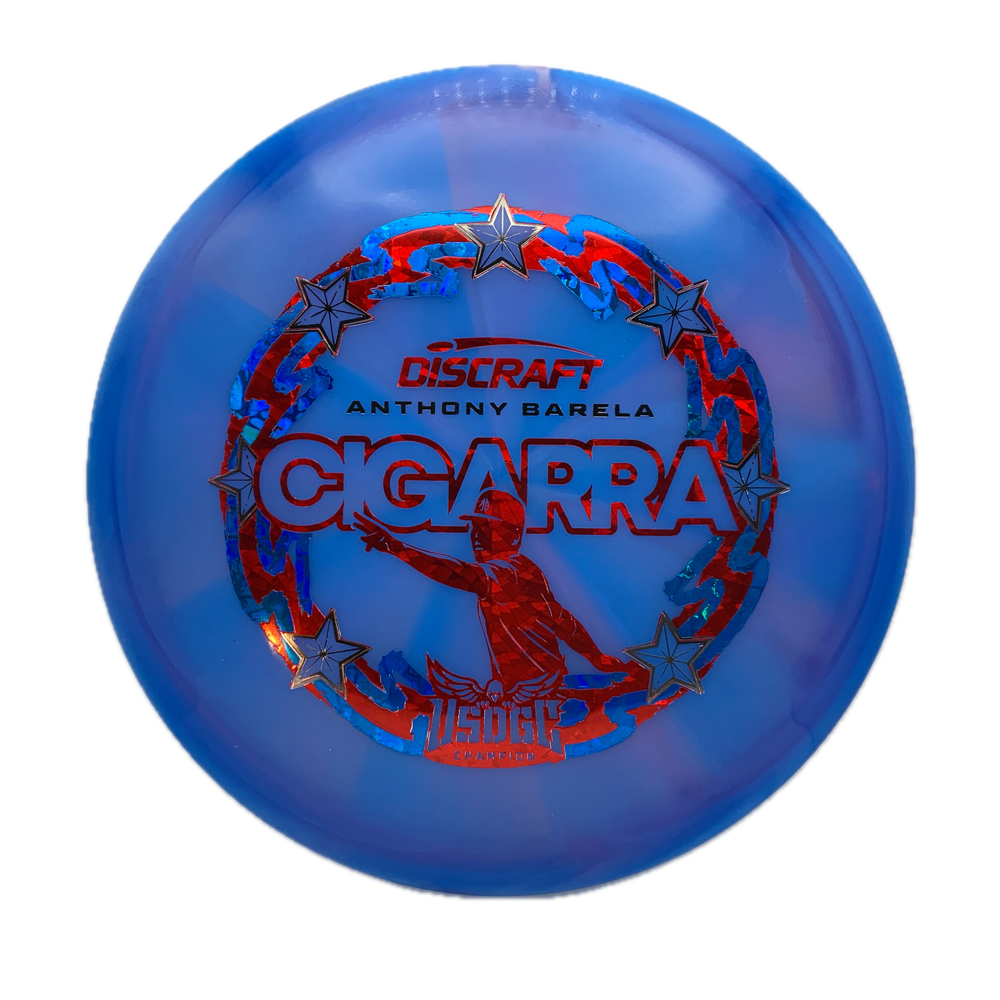 Discraft Cigarra - 2025 USDGC Anthony Barela Z Swirl #117 - 171 - Astro Discs TX - Houston Disc Golf