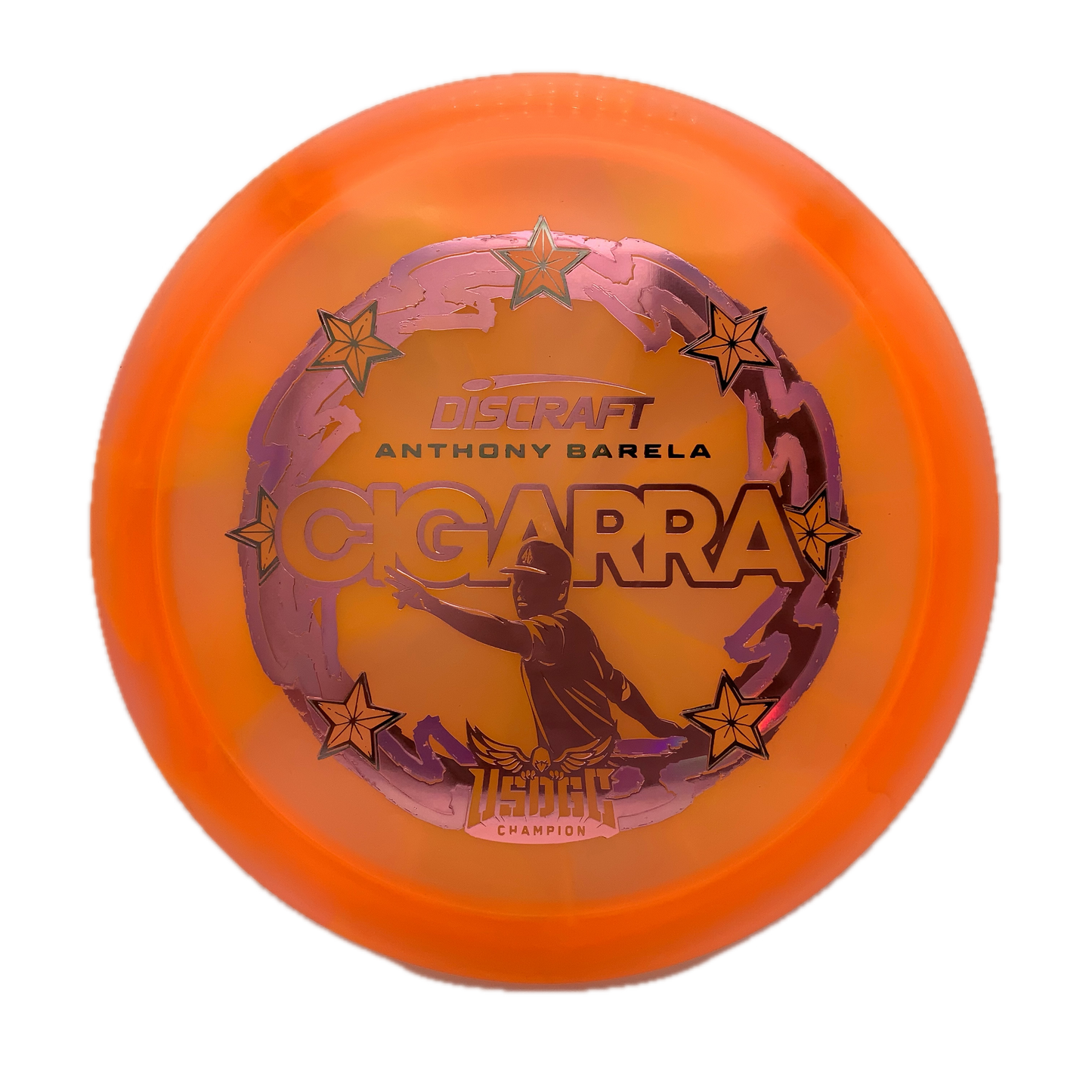 Discraft Cigarra - 2025 USDGC Anthony Barela Z Swirl #119 - 171 - Astro Discs TX - Houston Disc Golf