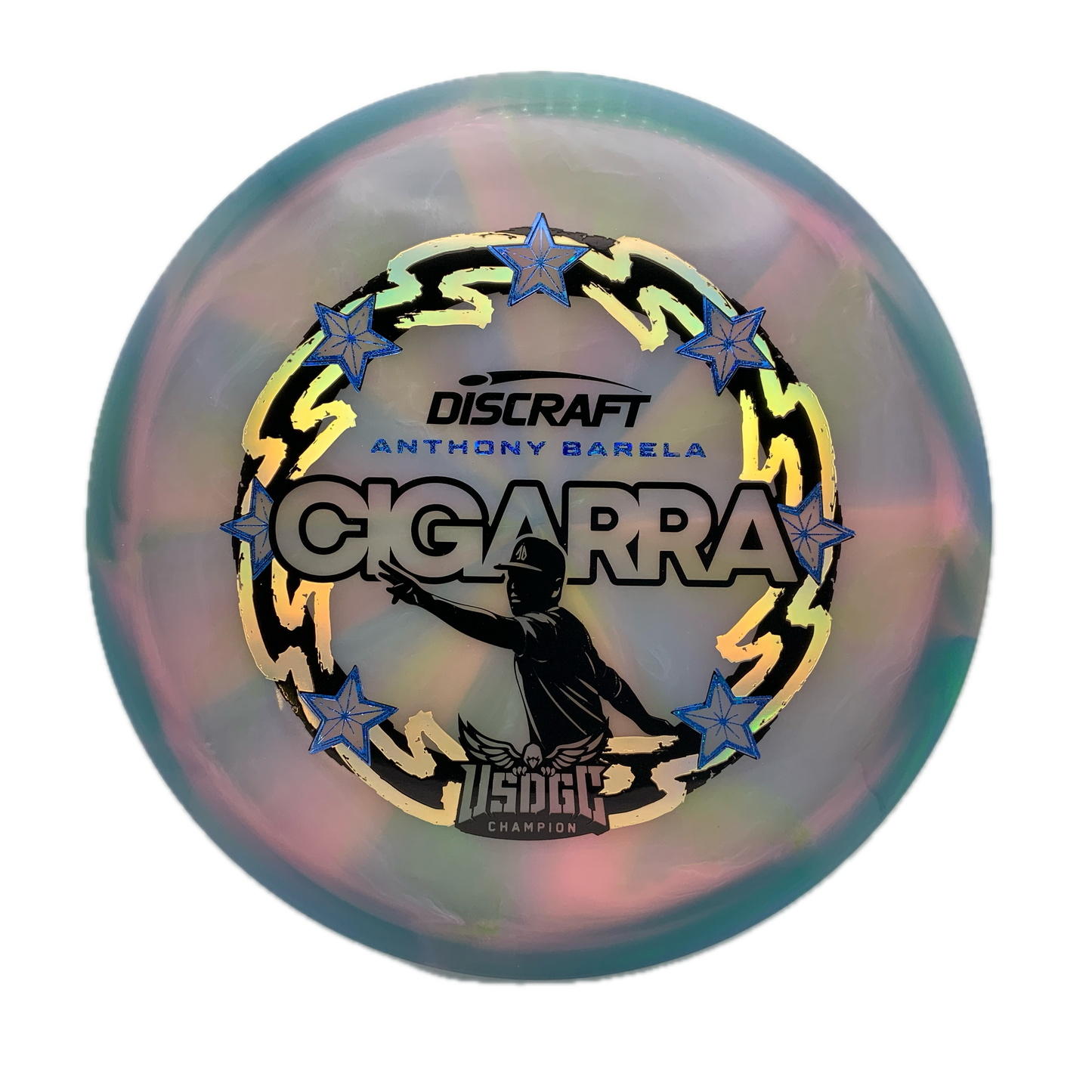 Discraft Cigarra - 2025 USDGC Anthony Barela Z Swirl #120 - 172 - Astro Discs TX - Houston Disc Golf