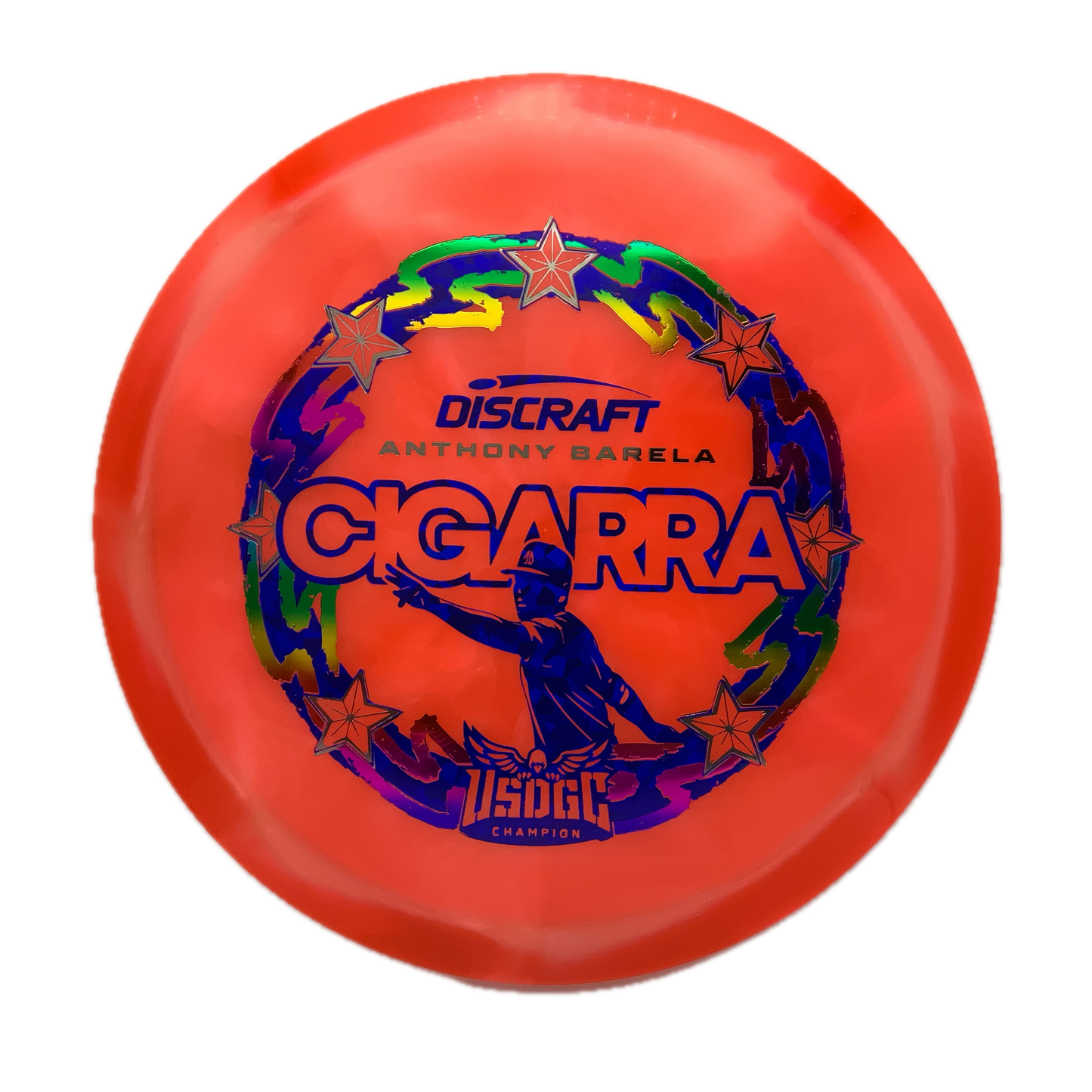 Discraft Cigarra - 2025 USDGC Anthony Barela Z Swirl #121 - 172 - Astro Discs TX - Houston Disc Golf