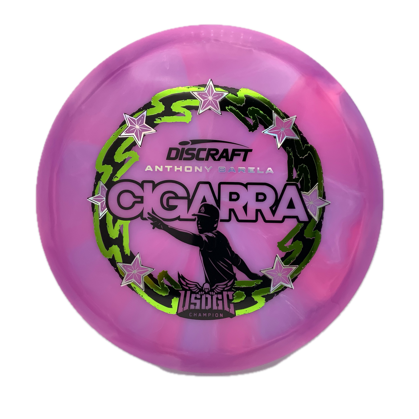 Discraft Cigarra - 2025 USDGC Anthony Barela Z Swirl #123 - 172 - Astro Discs TX - Houston Disc Golf