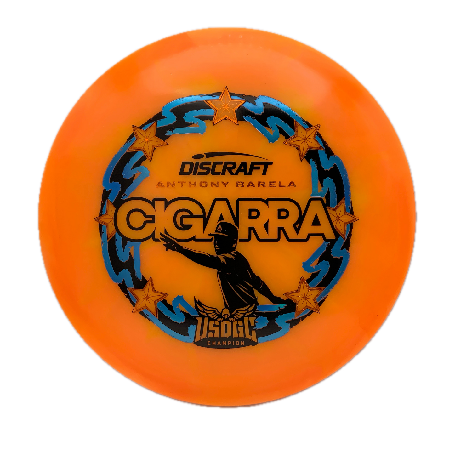 Discraft Cigarra - 2025 USDGC Anthony Barela Z Swirl #127 - 172 - Astro Discs TX - Houston Disc Golf