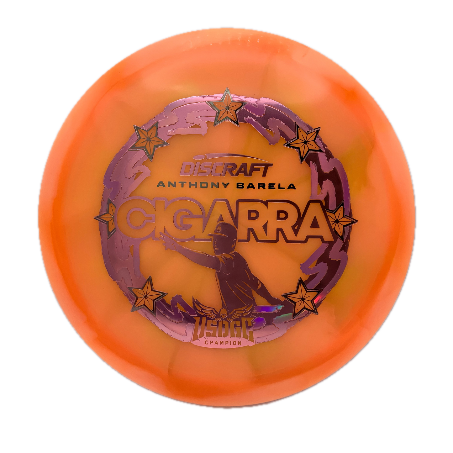 Discraft Cigarra - 2025 USDGC Anthony Barela Z Swirl #130 - 172 - Astro Discs TX - Houston Disc Golf