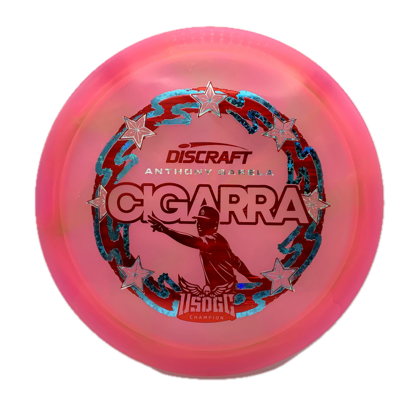 Discraft Cigarra - 2025 USDGC Anthony Barela Z Swirl #131 - 172 - Astro Discs TX - Houston Disc Golf