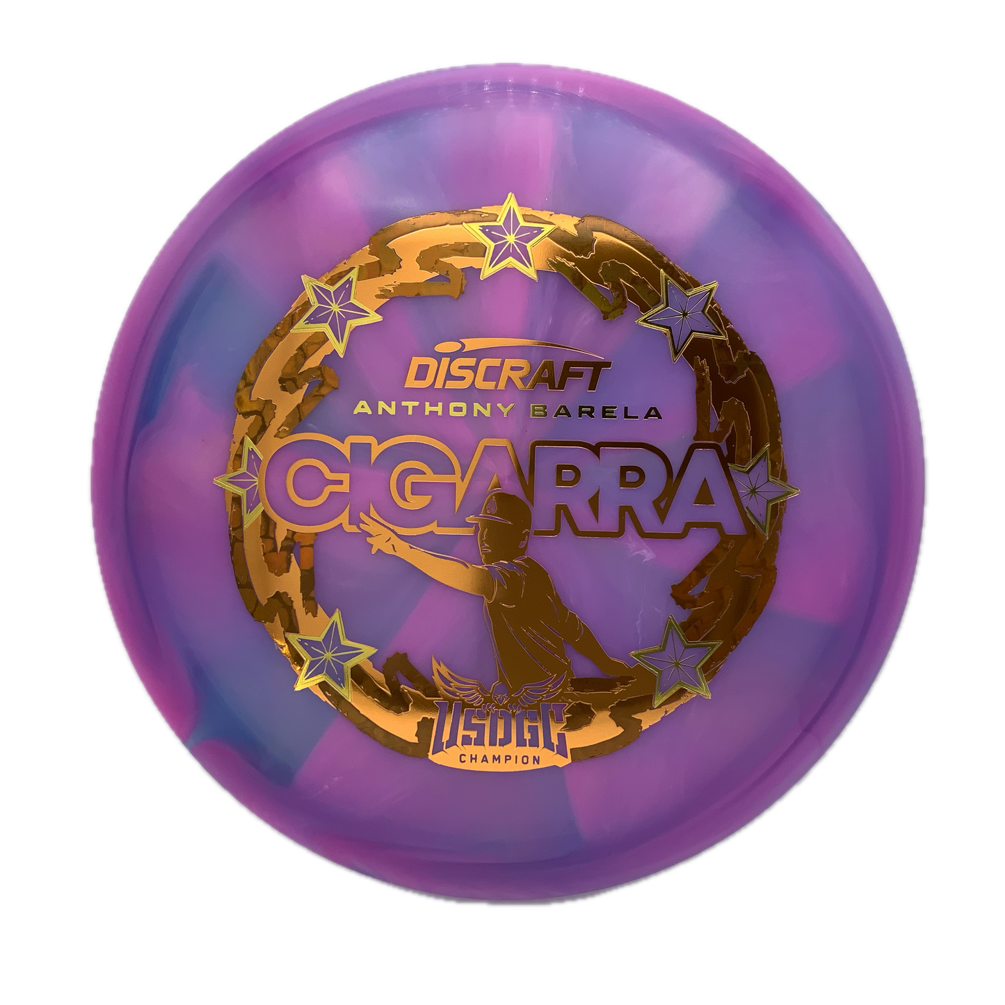 Discraft Cigarra - 2025 USDGC Anthony Barela Z Swirl #136 - 173 - Astro Discs TX - Houston Disc Golf