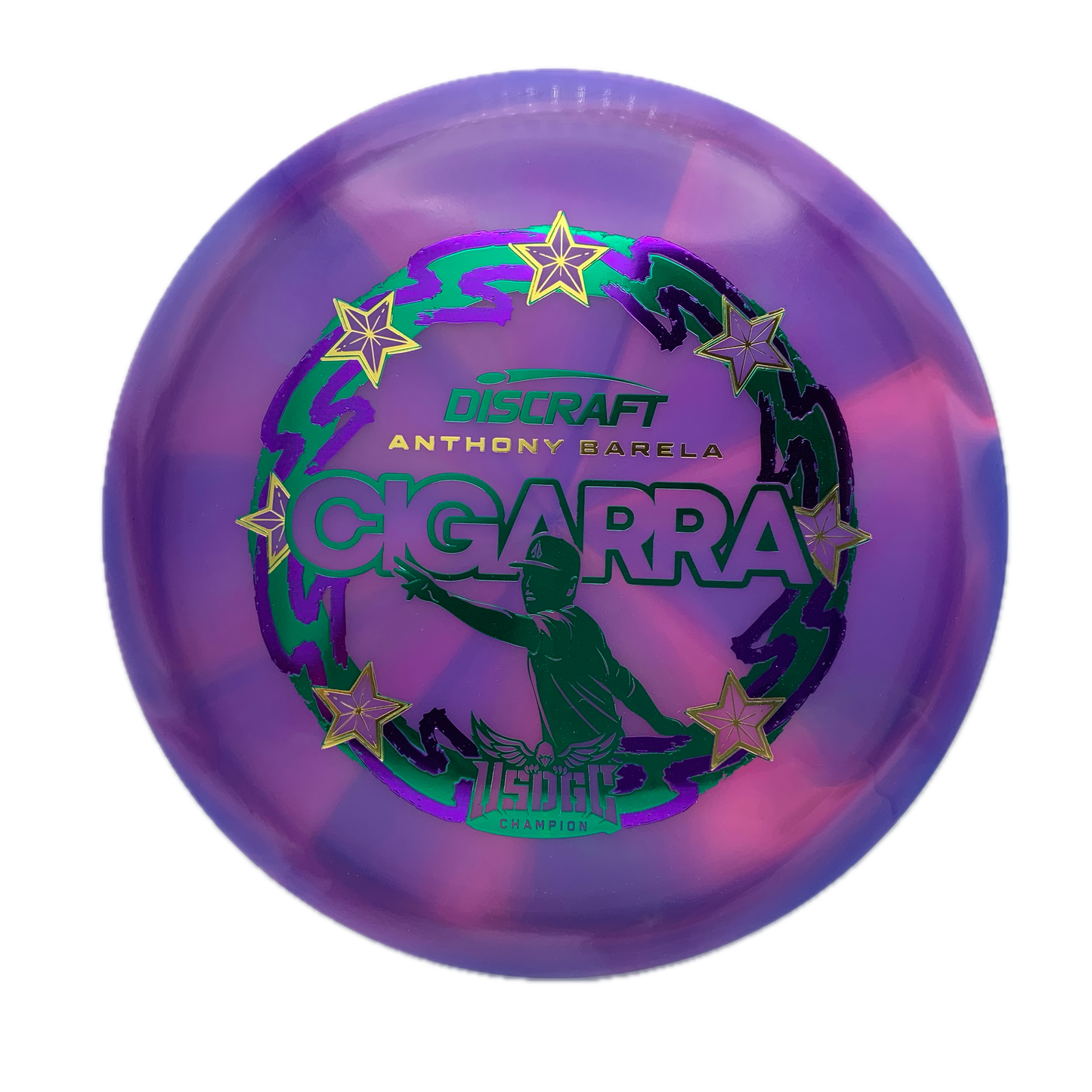 Discraft Cigarra - 2025 USDGC Anthony Barela Z Swirl #137 - 173 - Astro Discs TX - Houston Disc Golf