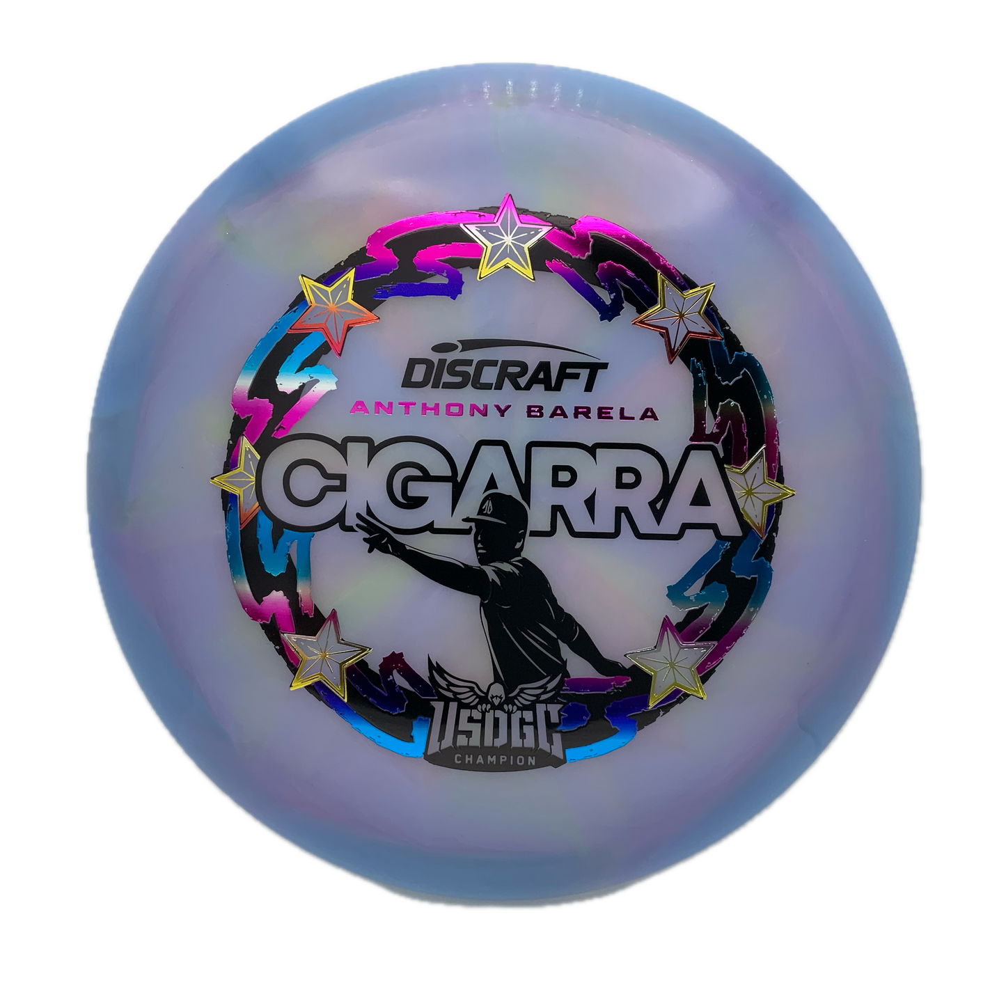 Discraft Cigarra - 2025 USDGC Anthony Barela Z Swirl #138 - 173 - Astro Discs TX - Houston Disc Golf