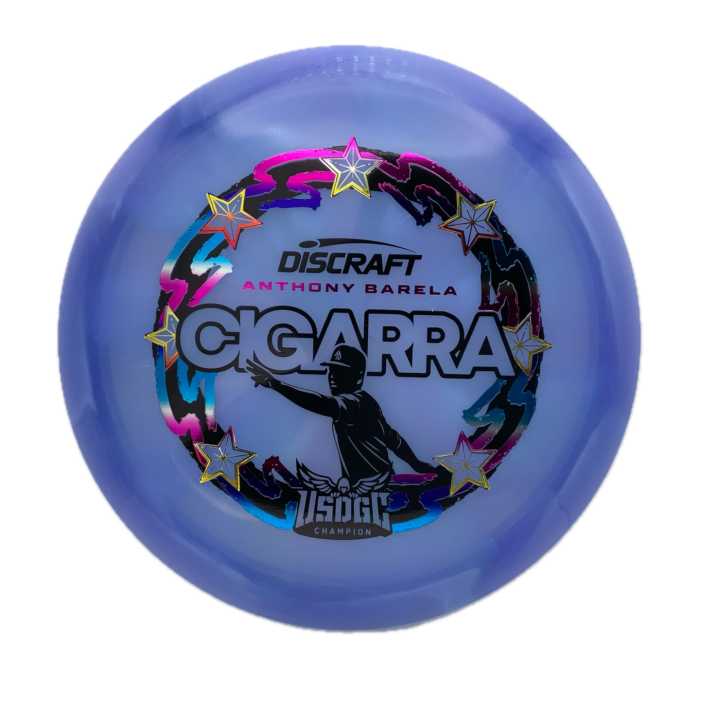 Discraft Cigarra - 2025 USDGC Anthony Barela Z Swirl #140 - 173 - Astro Discs TX - Houston Disc Golf