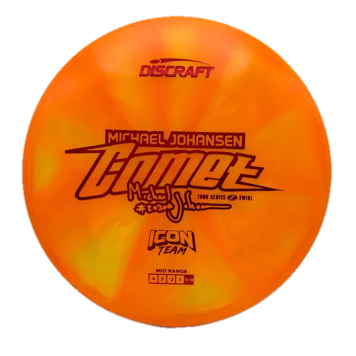 Discraft Comet - 2025 Michael Johansen Z Swirl #1 - 175-176 - Astro Discs TX - Houston Disc Golf