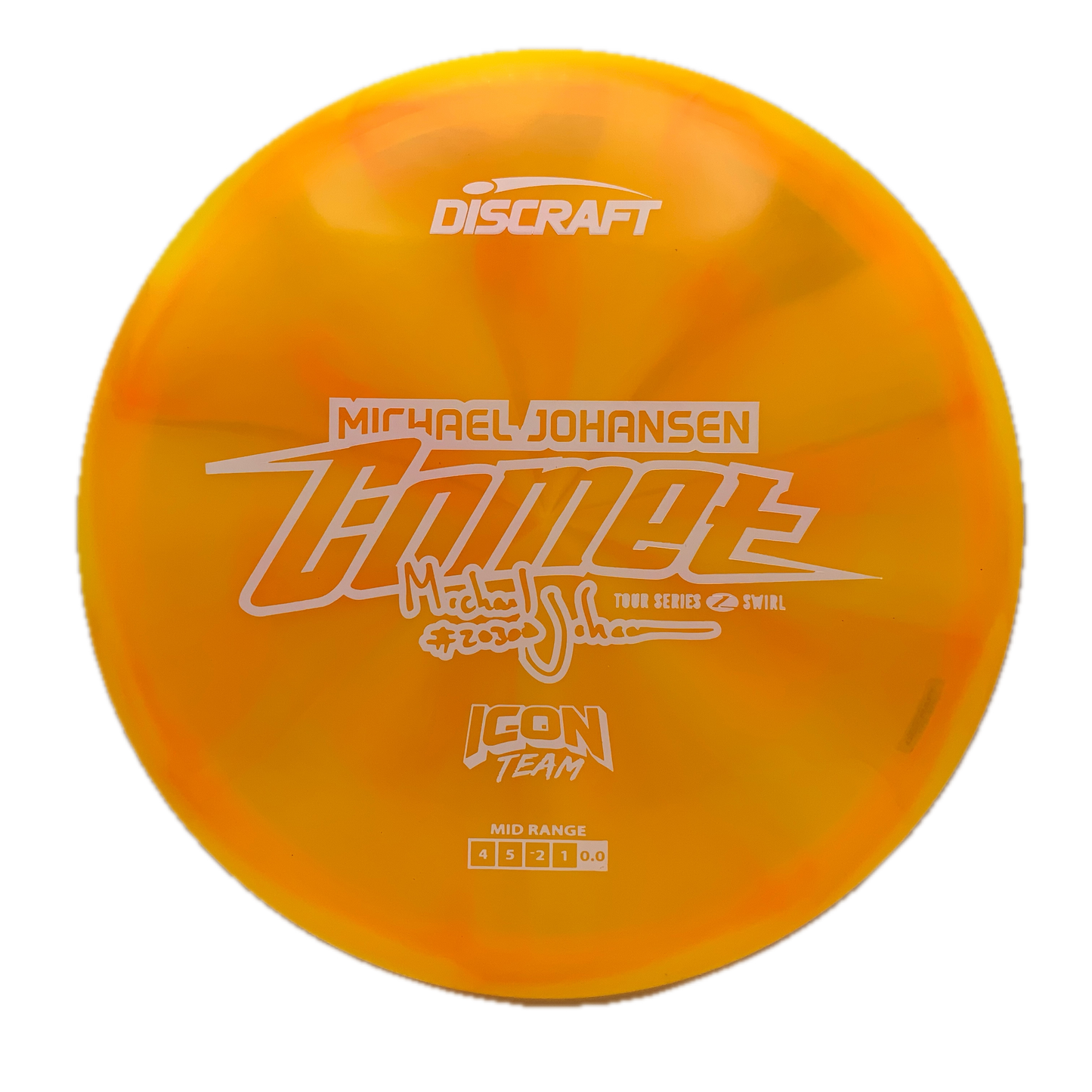 Discraft Comet - 2025 Michael Johansen Z Swirl #4 - 175-176 - Astro Discs TX - Houston Disc Golf