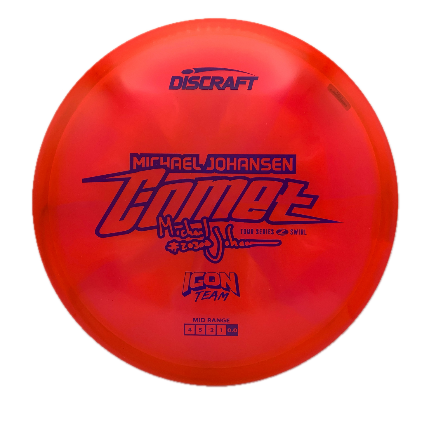 Discraft Comet - 2025 Michael Johansen Z Swirl #6 - 177+ - Astro Discs TX - Houston Disc Golf