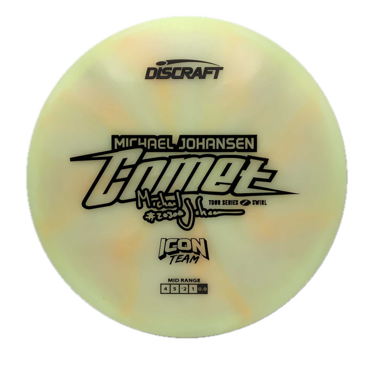 Discraft Comet - 2025 Michael Johansen Z Swirl #10 - 177+ - Astro Discs TX - Houston Disc Golf